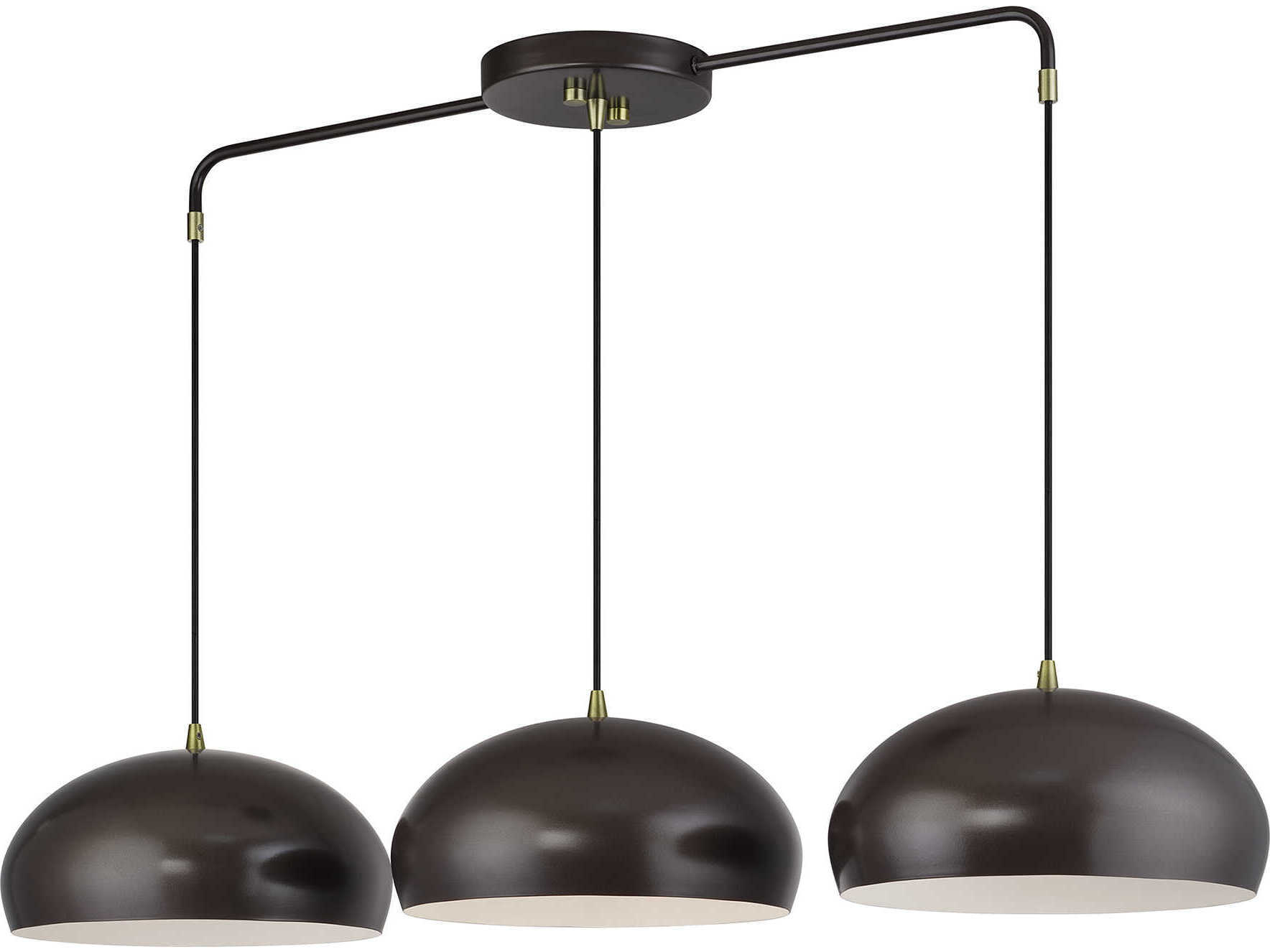 Livex Lighting Domma 3-Light Bronze Drum Island Pendant