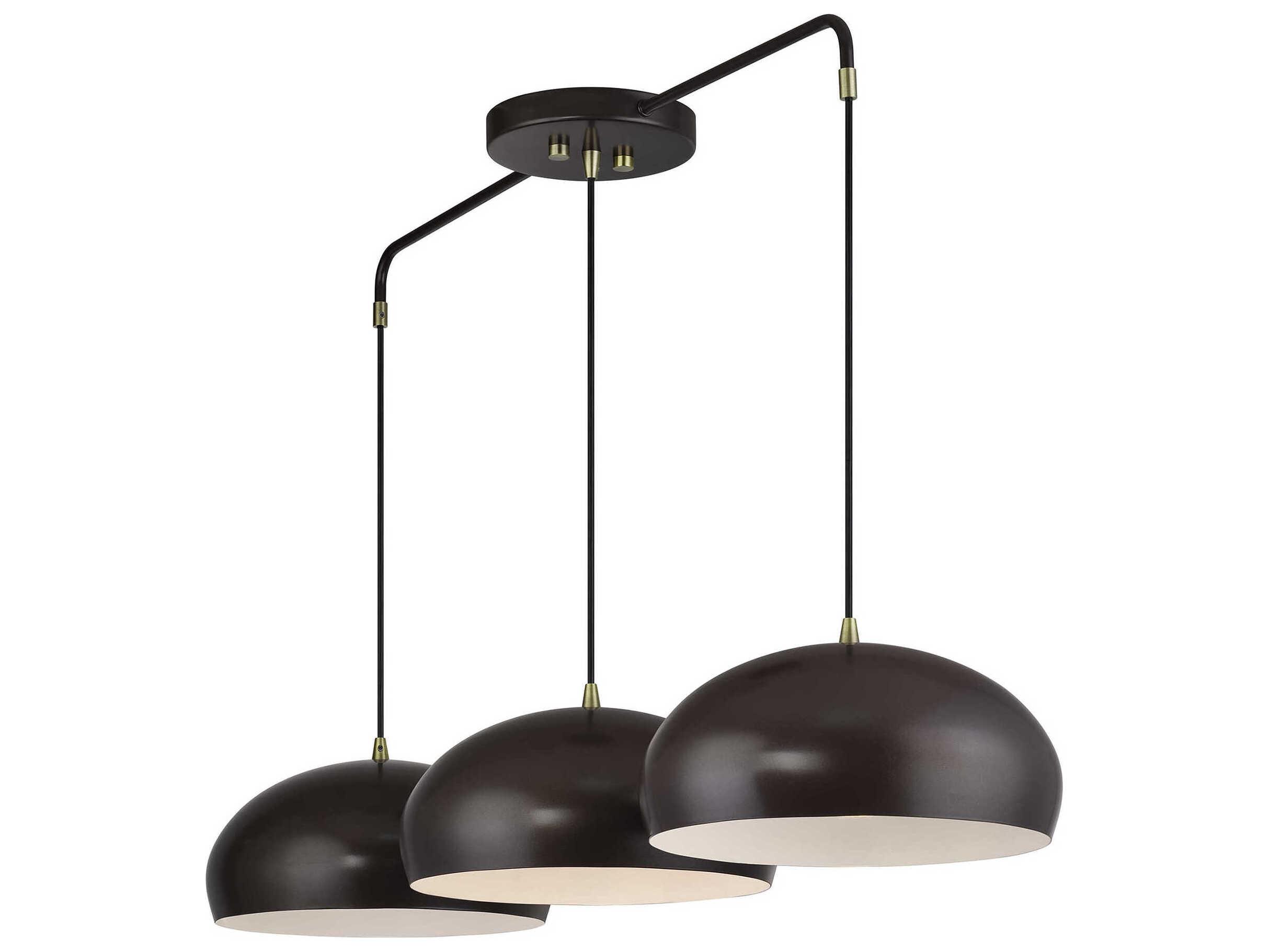 Livex Lighting Domma 3-Light Bronze Drum Island Pendant