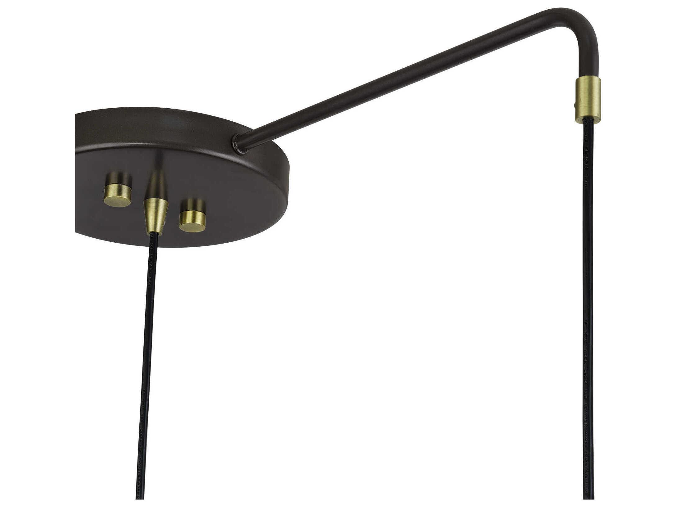 Livex Lighting Domma 3-Light Bronze Drum Island Pendant