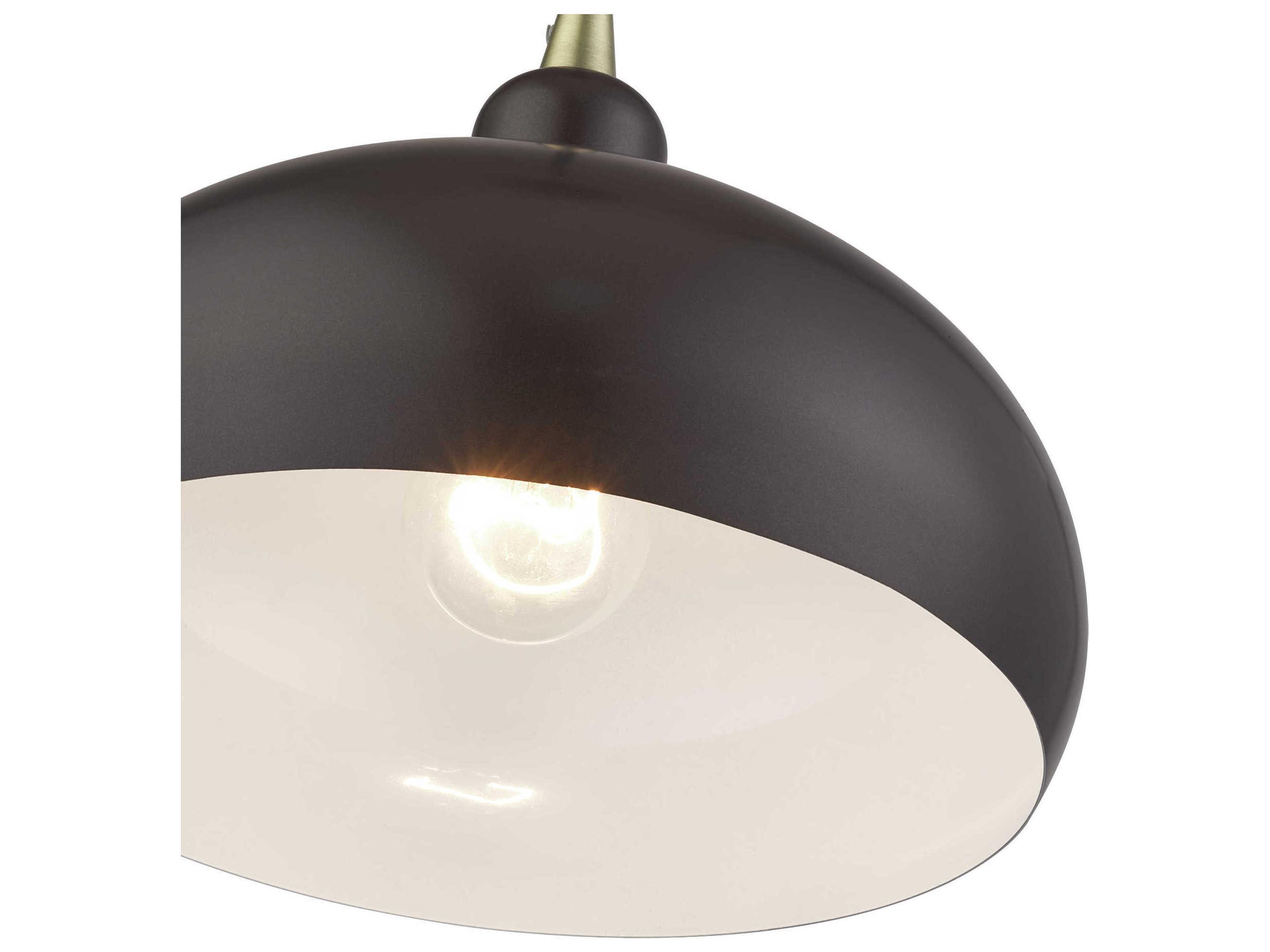 Livex Lighting Domma 1-Light Bronze Drum Mini Pendant