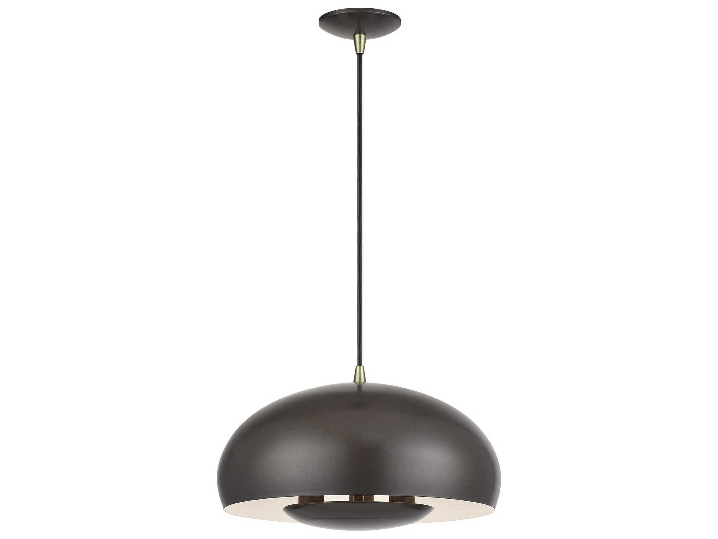 Livex Lighting Domma 3-Light Bronze Drum Pendant