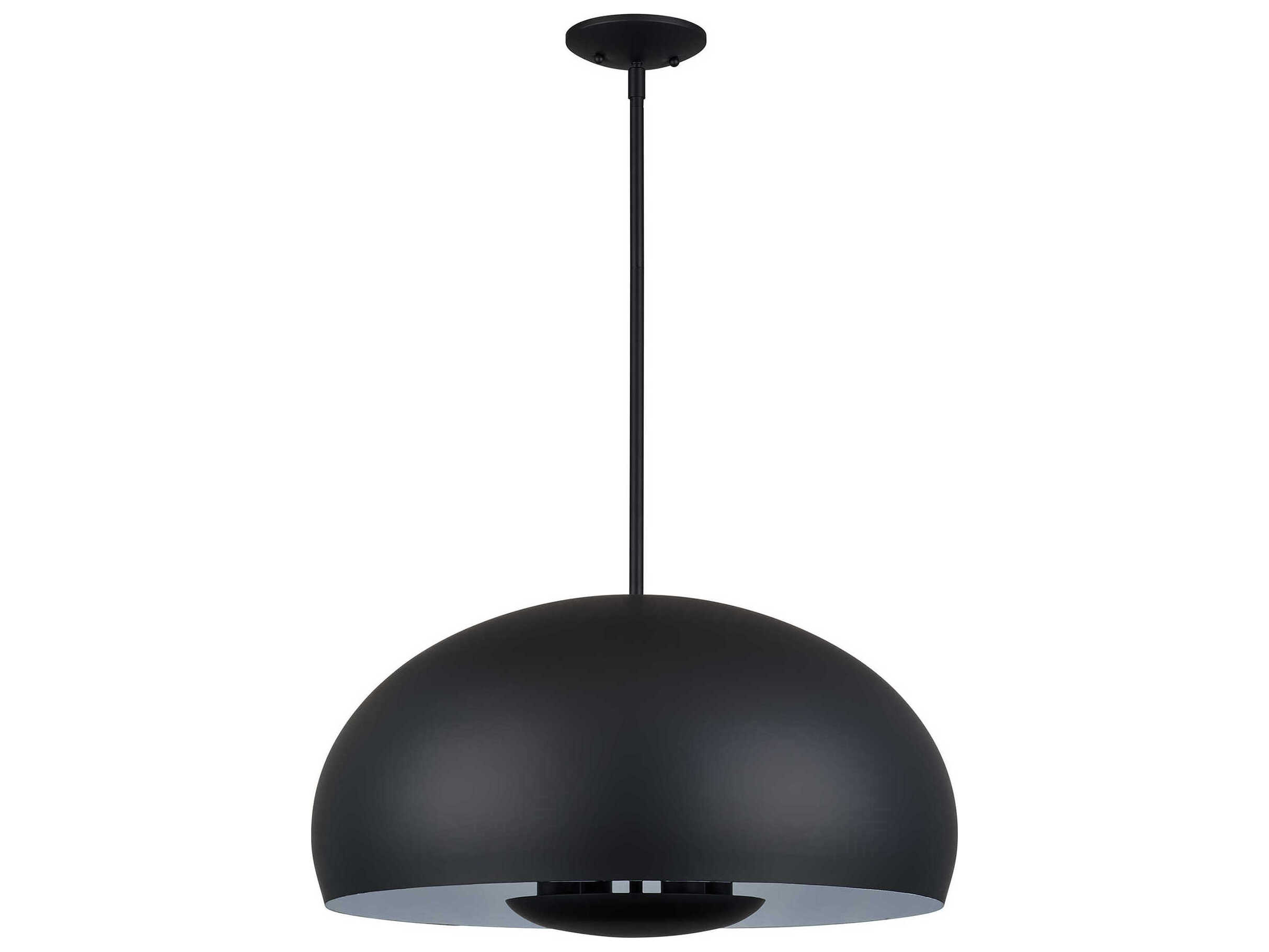 Livex Lighting Domma 4-Light Black Drum Pendant