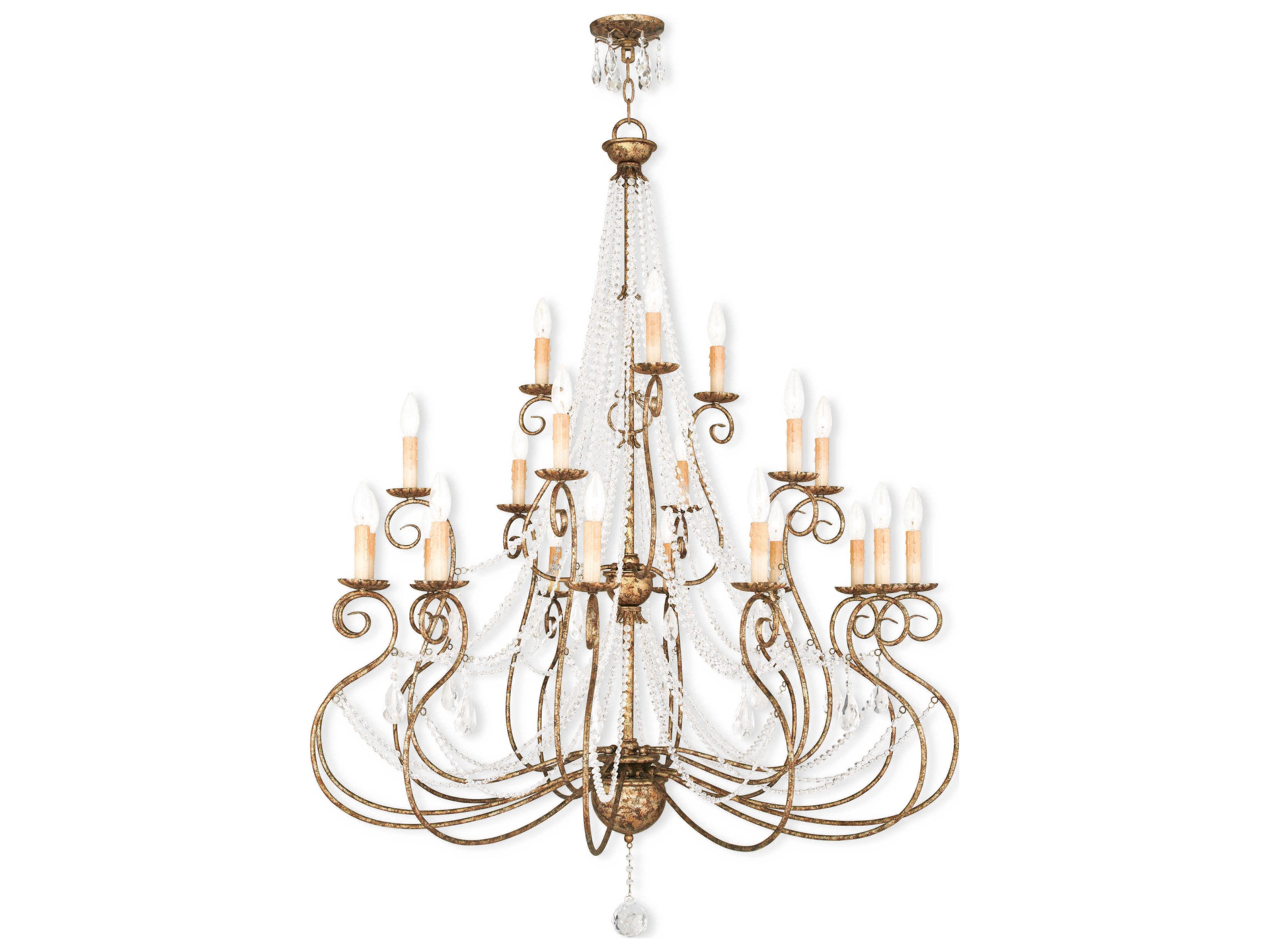 Livex Lighting Isabella 21 - Light Tiered Crystal Chandelier