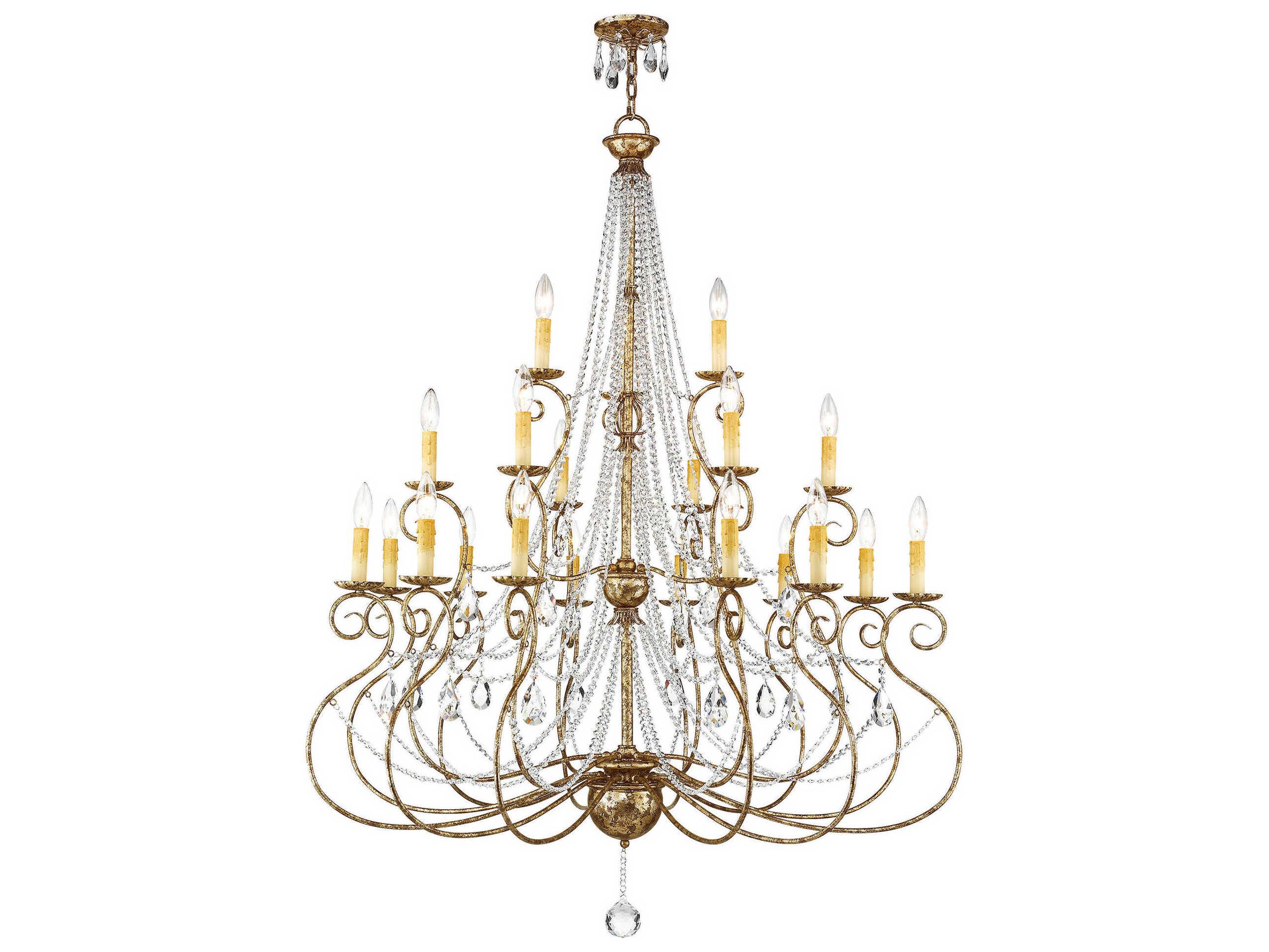 Livex Lighting Isabella 21 - Light Tiered Crystal Chandelier