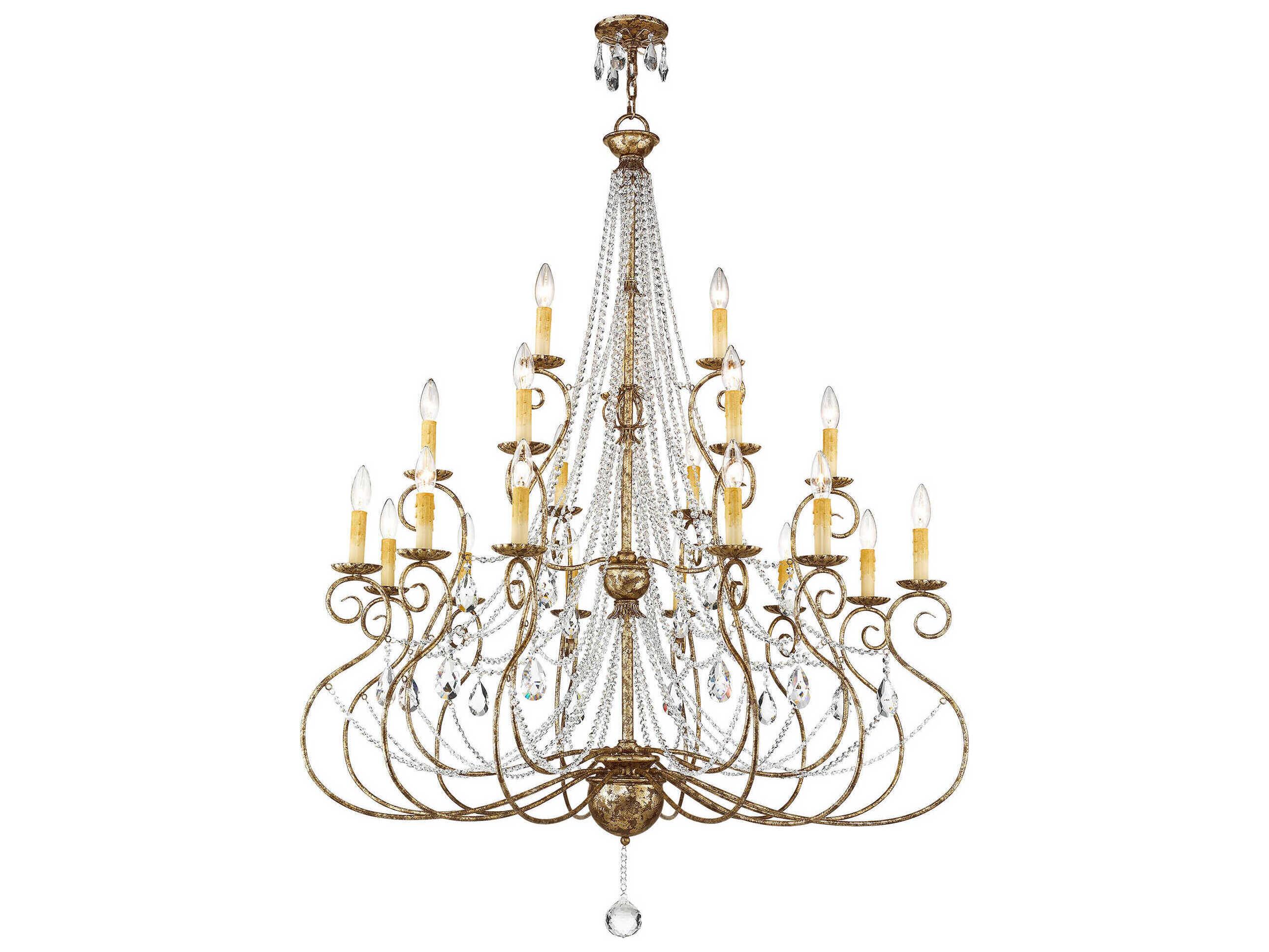 Livex Lighting Isabella 21 - Light Tiered Crystal Chandelier