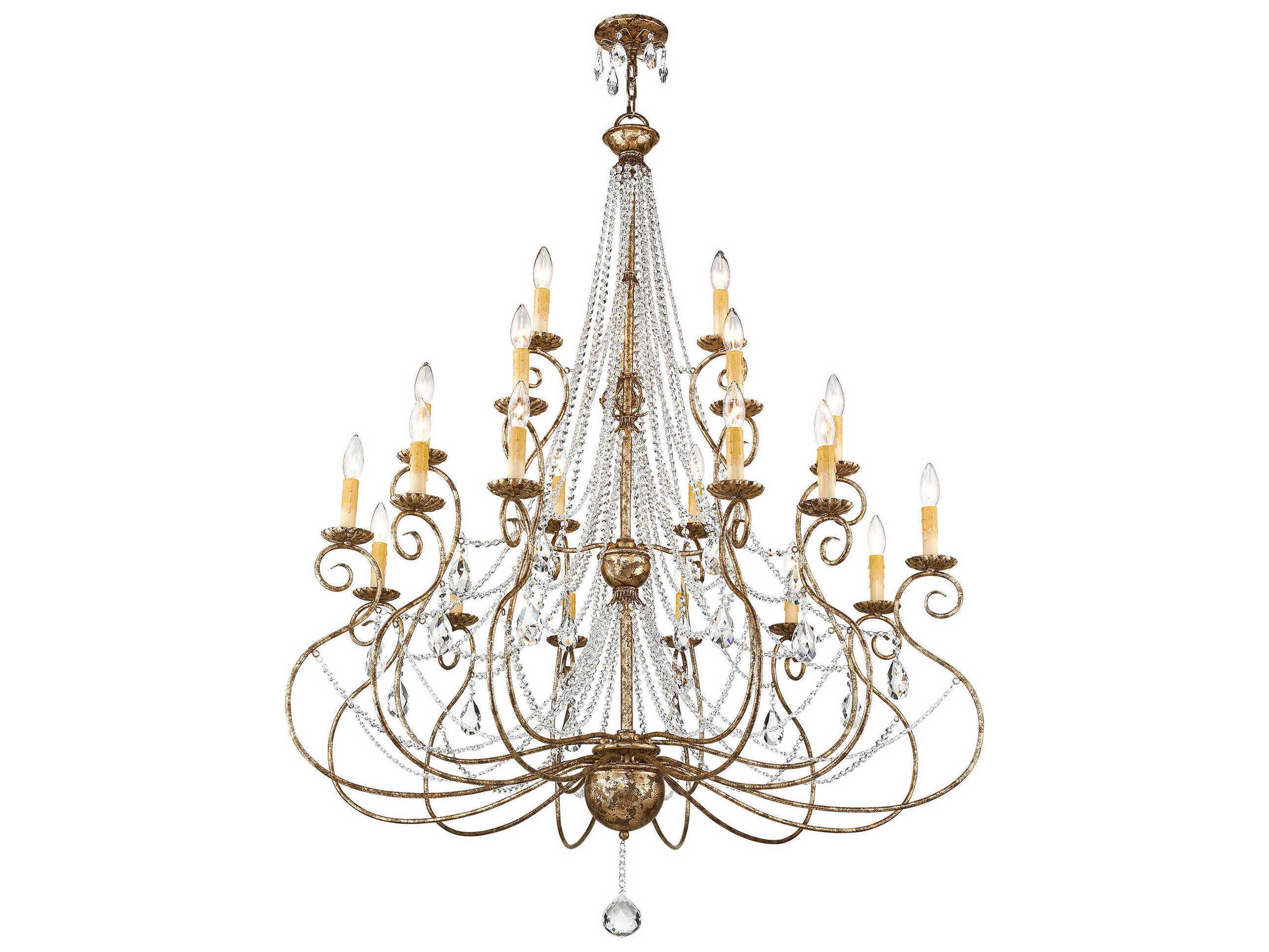 Livex Lighting Isabella 21 - Light Tiered Crystal Chandelier