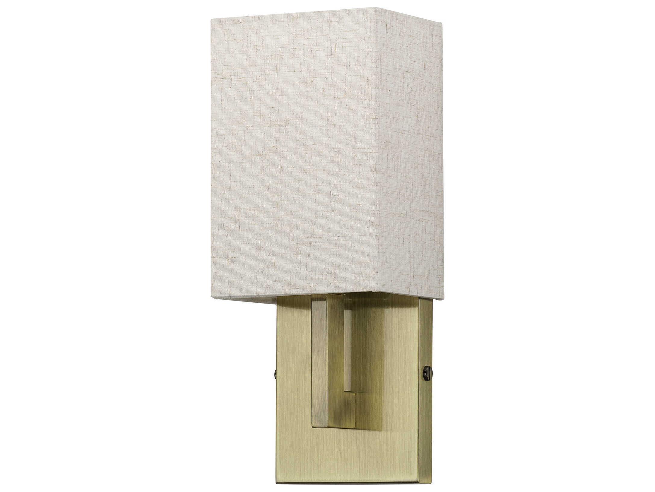 Livex Lighting Monroe 1-Light Antique Brass Wall Sconce