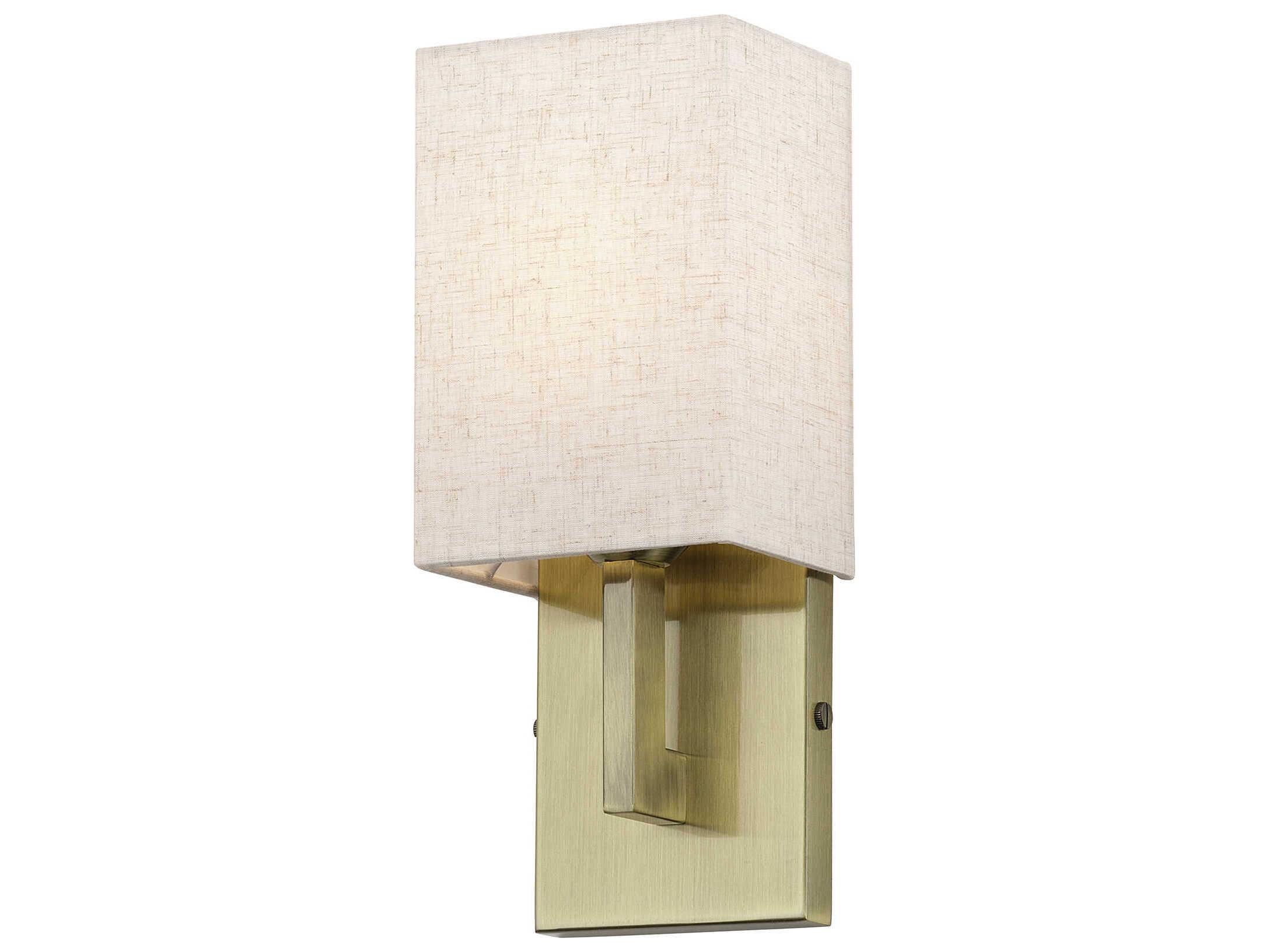 Livex Lighting Monroe 1-Light Antique Brass Wall Sconce