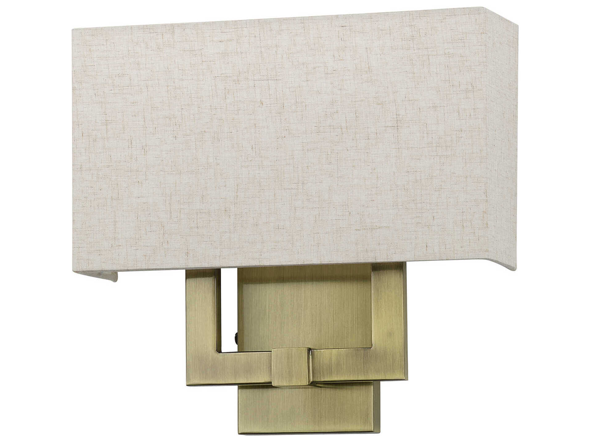 Livex Lighting Monroe 2-Light Antique Brass Wall Sconce