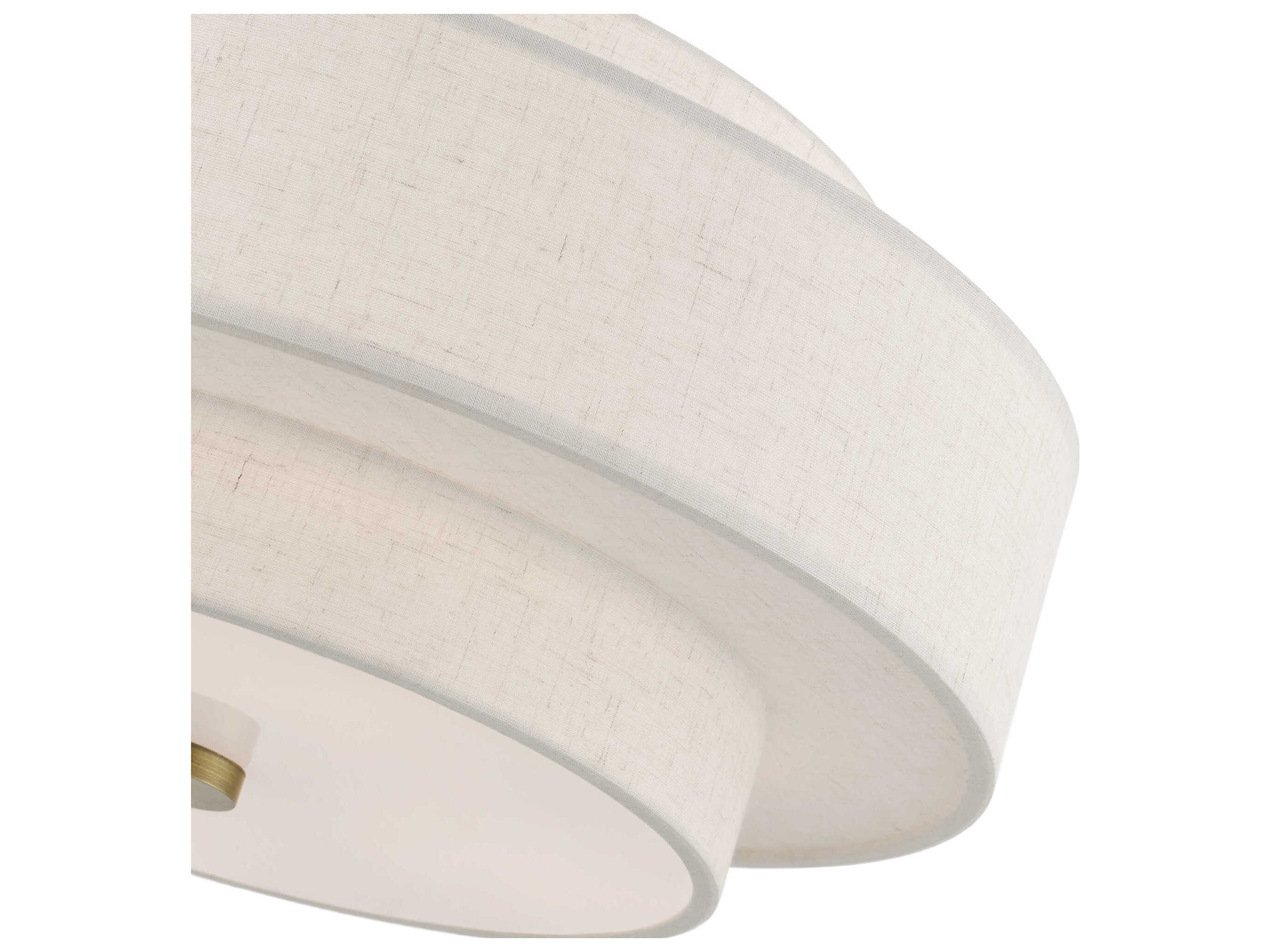 Livex Lighting Monroe 4-Light Antique Brass Drum Pendant