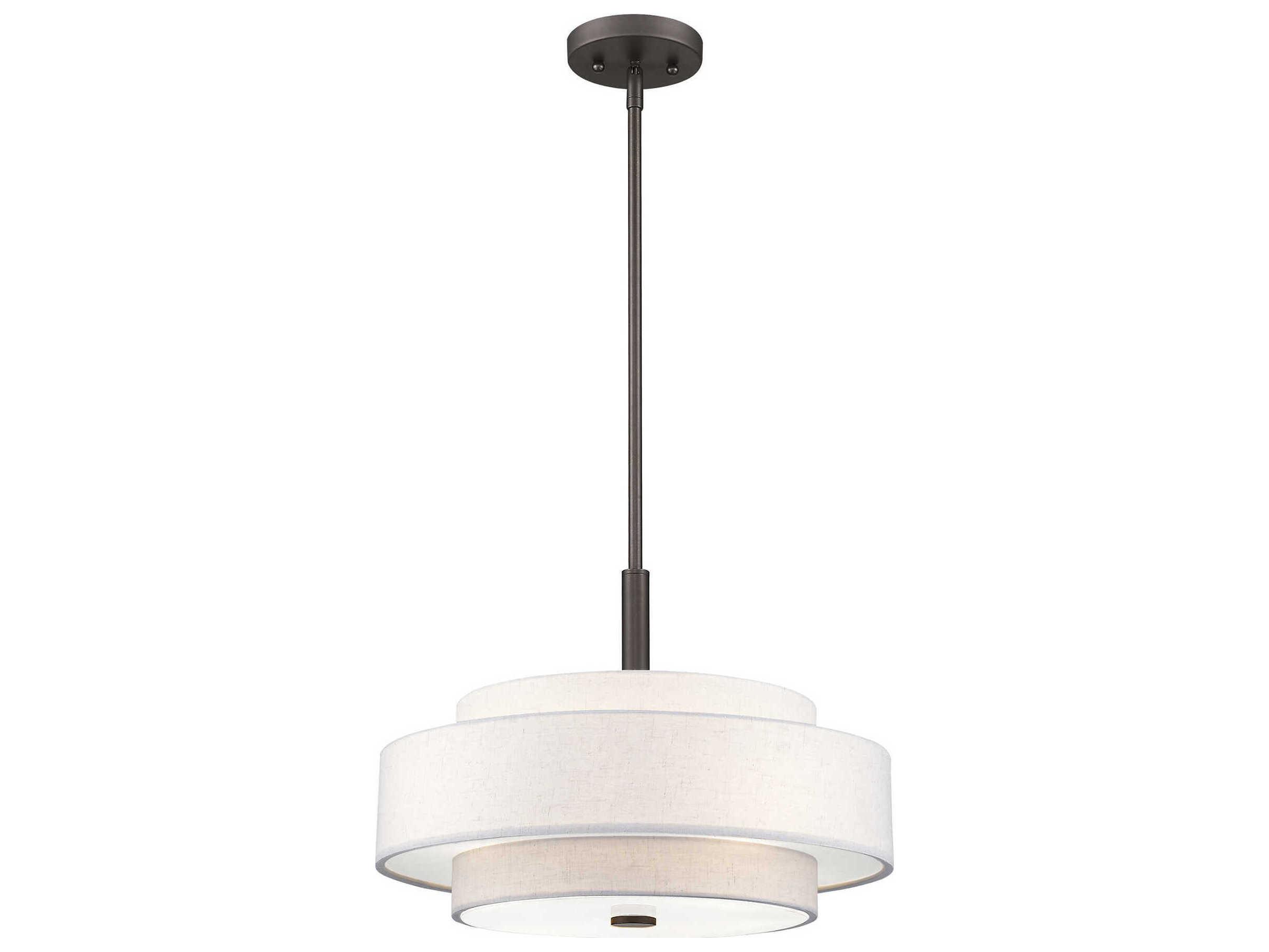Livex Lighting Meridian 4-Light English Bronze Drum Pendant