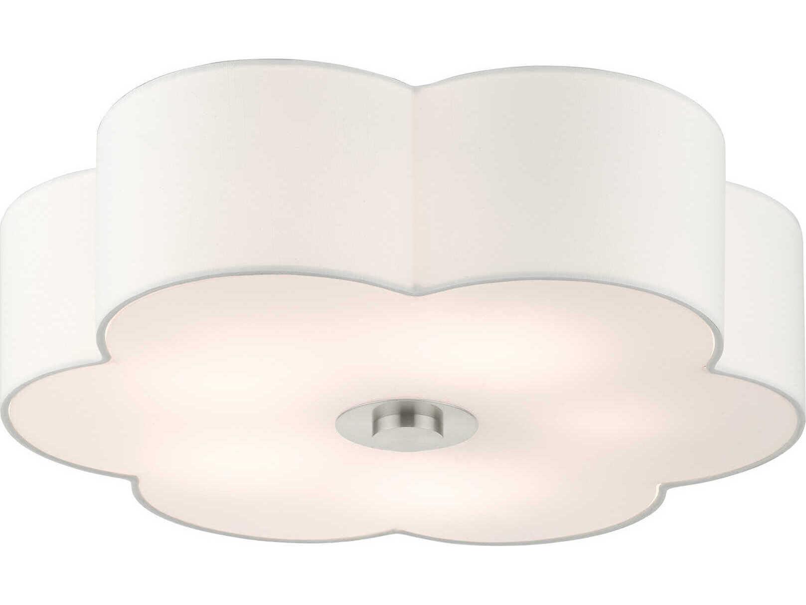 Livex Lighting Chelsea 5-Light Brushed Nickel Semi Flush Mount