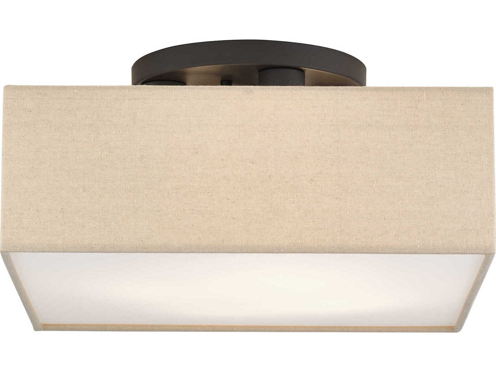 Livex Lighting Summit 4-Light Bronze Semi Flush Mount