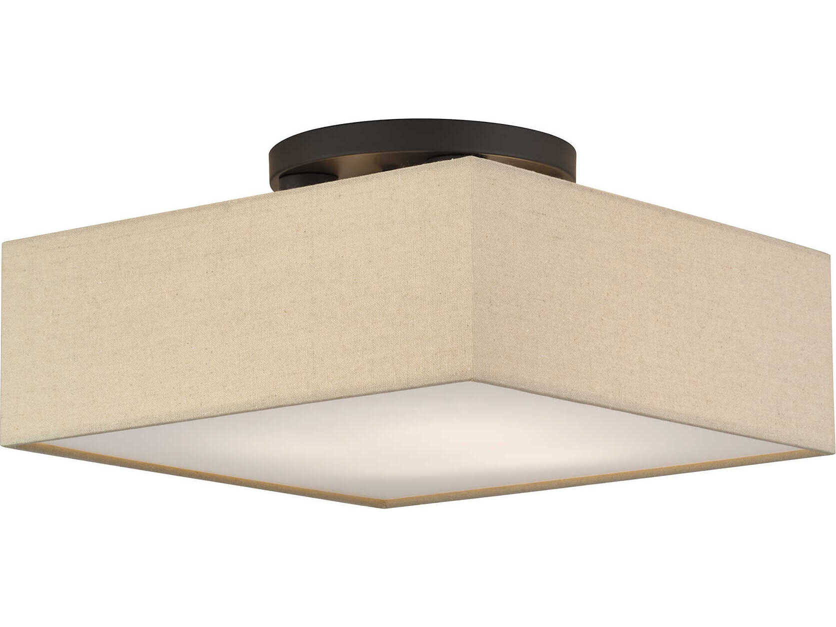Livex Lighting Summit 4-Light Bronze Semi Flush Mount