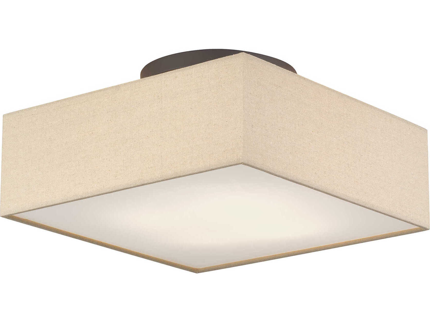Livex Lighting Summit 4-Light Bronze Semi Flush Mount