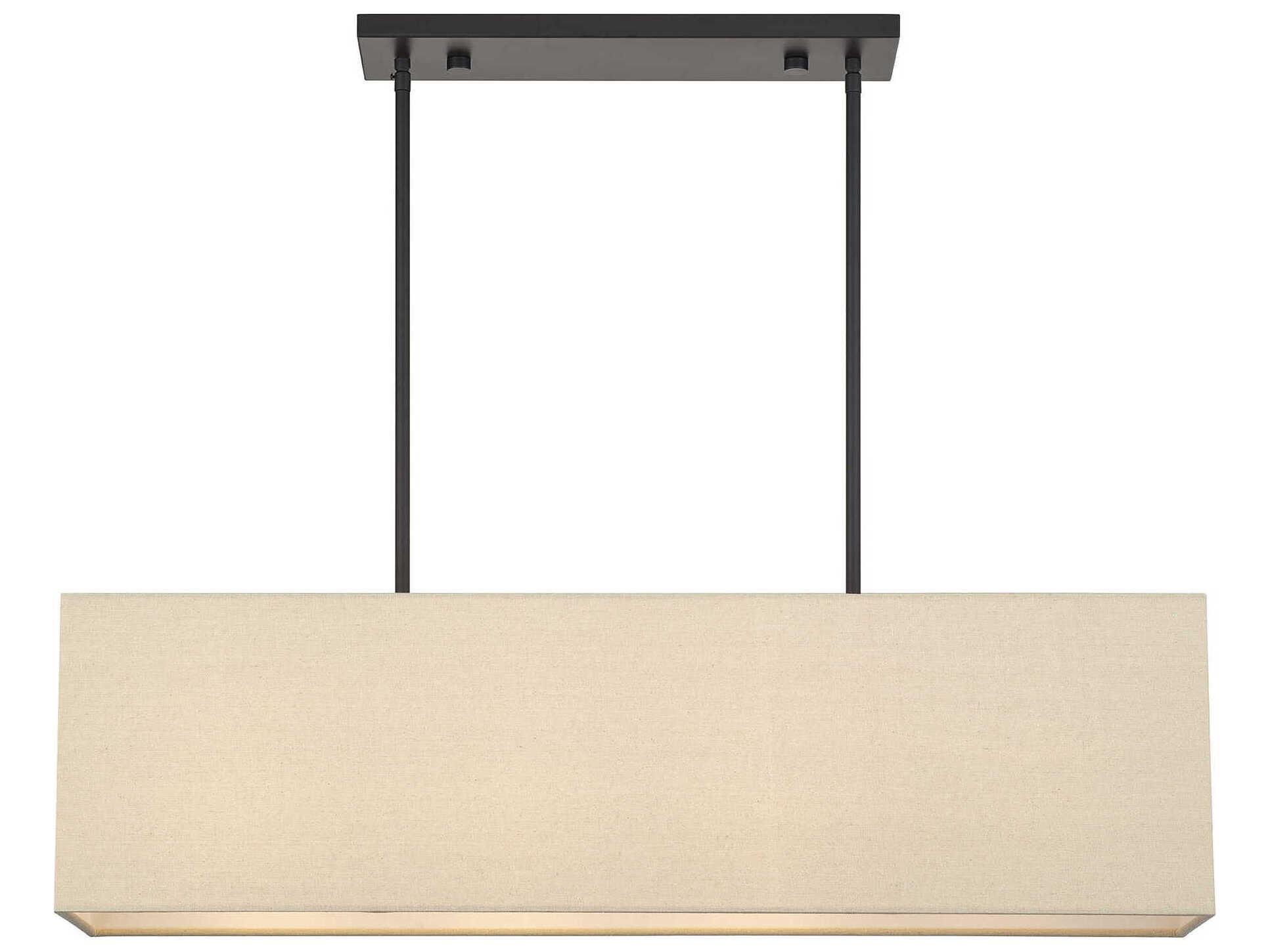 Livex Lighting Summit 4-Light Bronze Drum Island Pendant