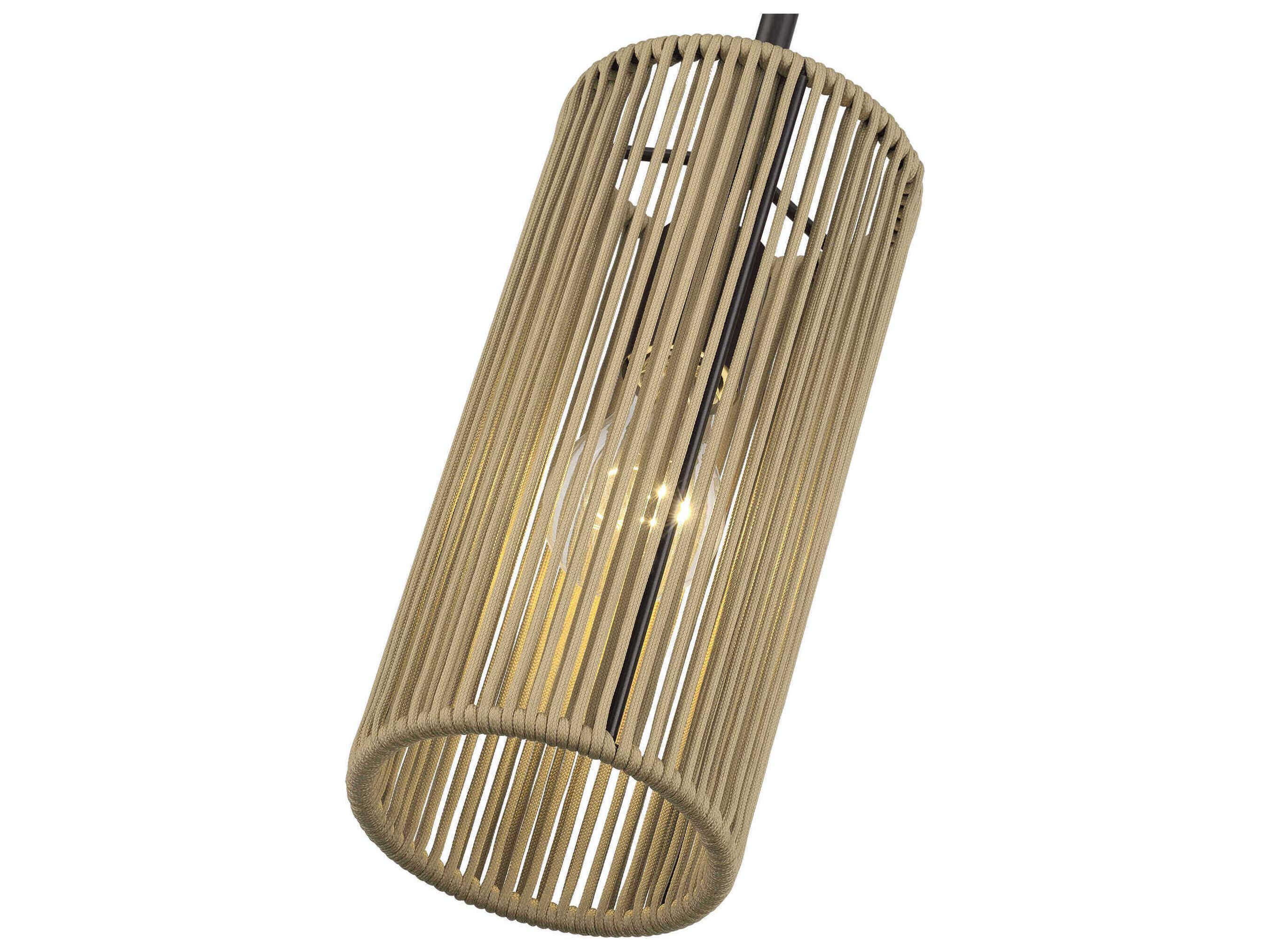 Livex Lighting Acordia 1-Light English Bronze Cylinder Mini Pendant