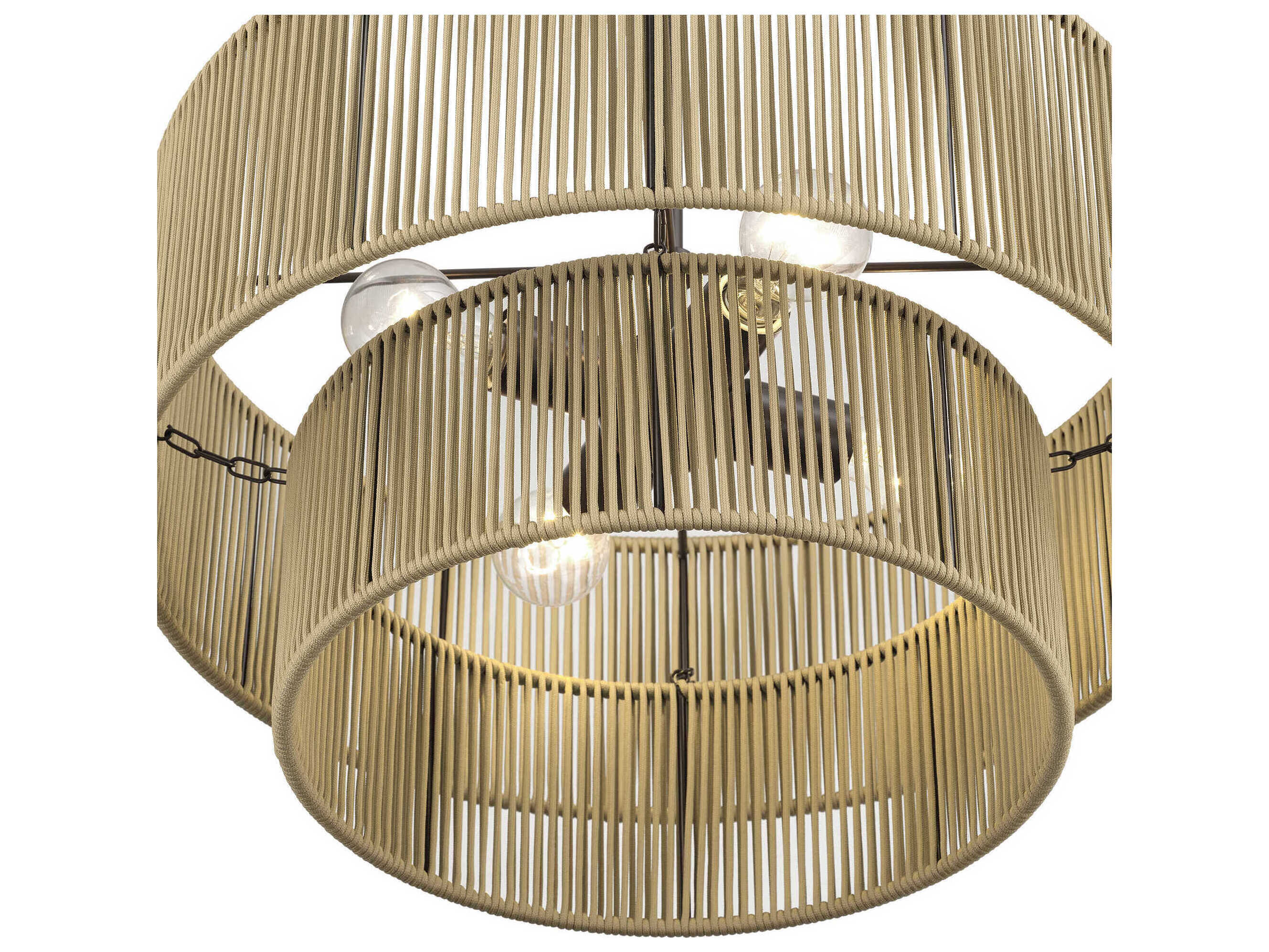 Livex Lighting Acordia 4-Light English Bronze Drum Pendant