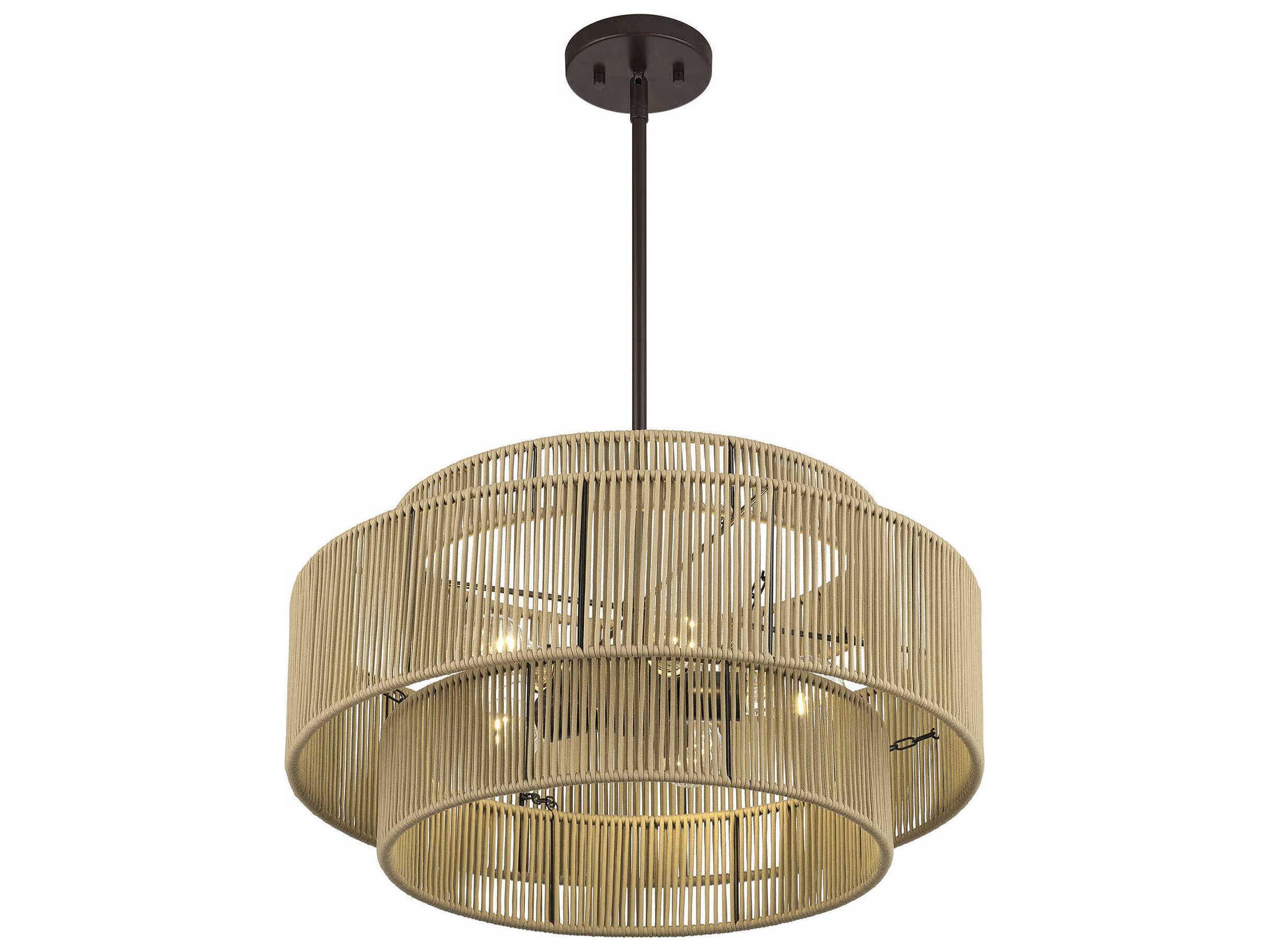 Livex Lighting Acordia 5-Light English Bronze Drum Pendant