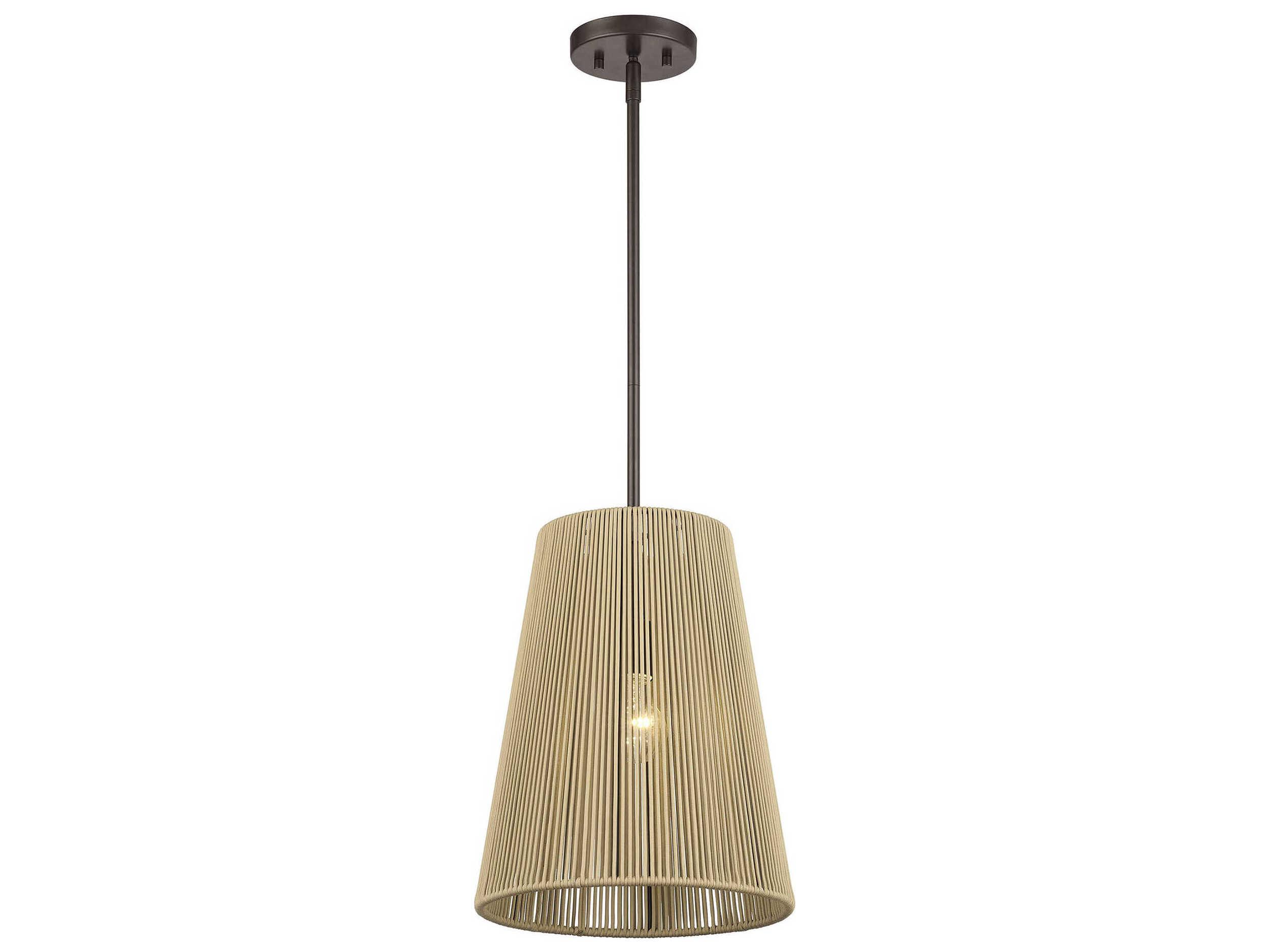 Livex Lighting Florell 1-Light English Bronze Mini Pendant