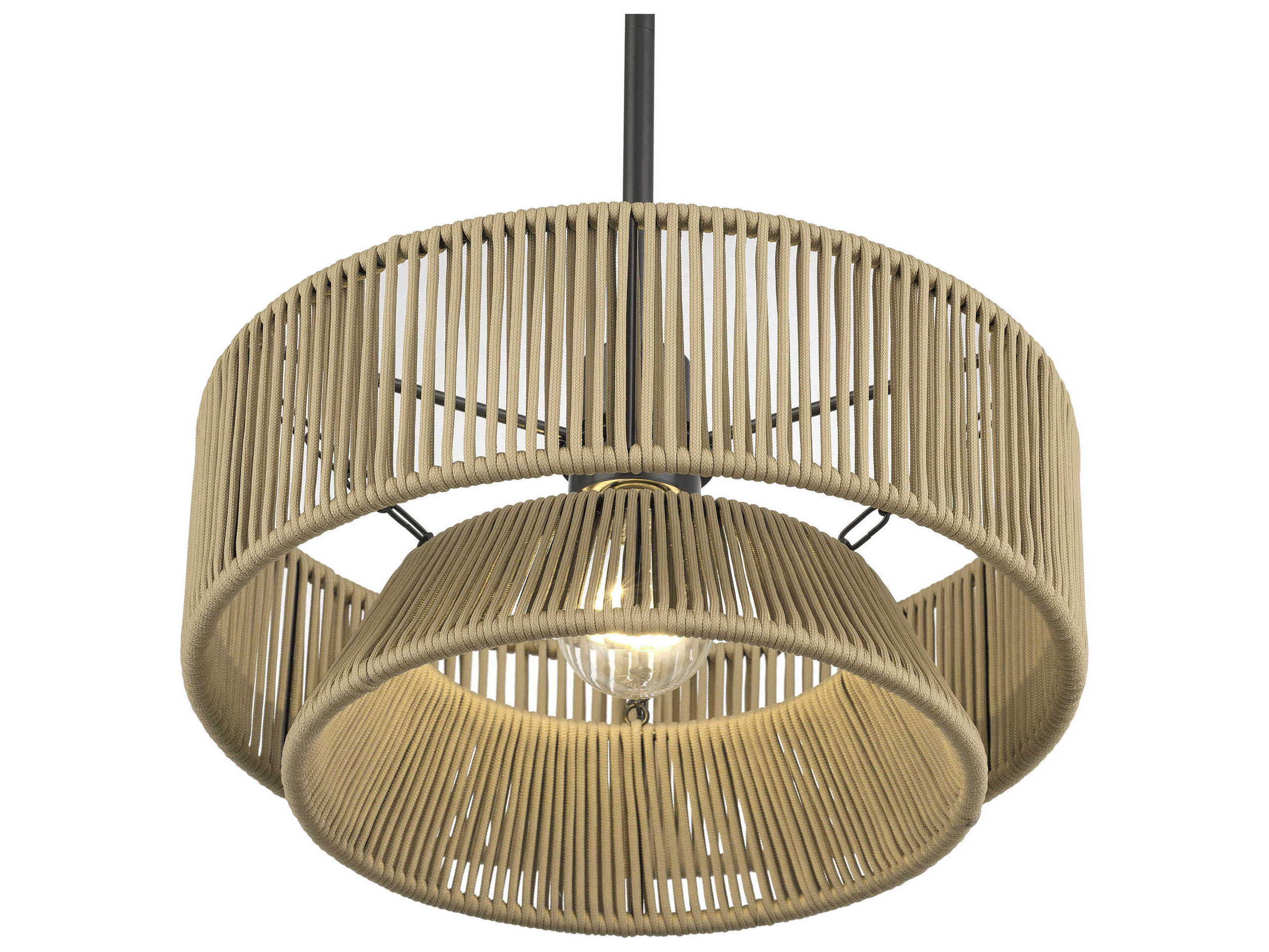 Livex Lighting Florell 1-Light English Bronze Drum Pendant