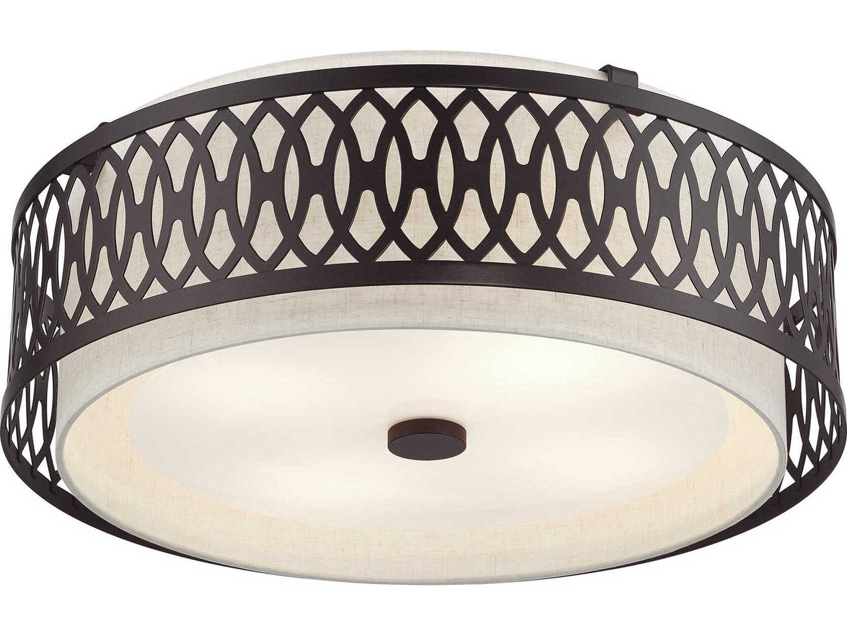 Livex Lighting Vistaview 4-Light English Bronze Semi Flush Mount