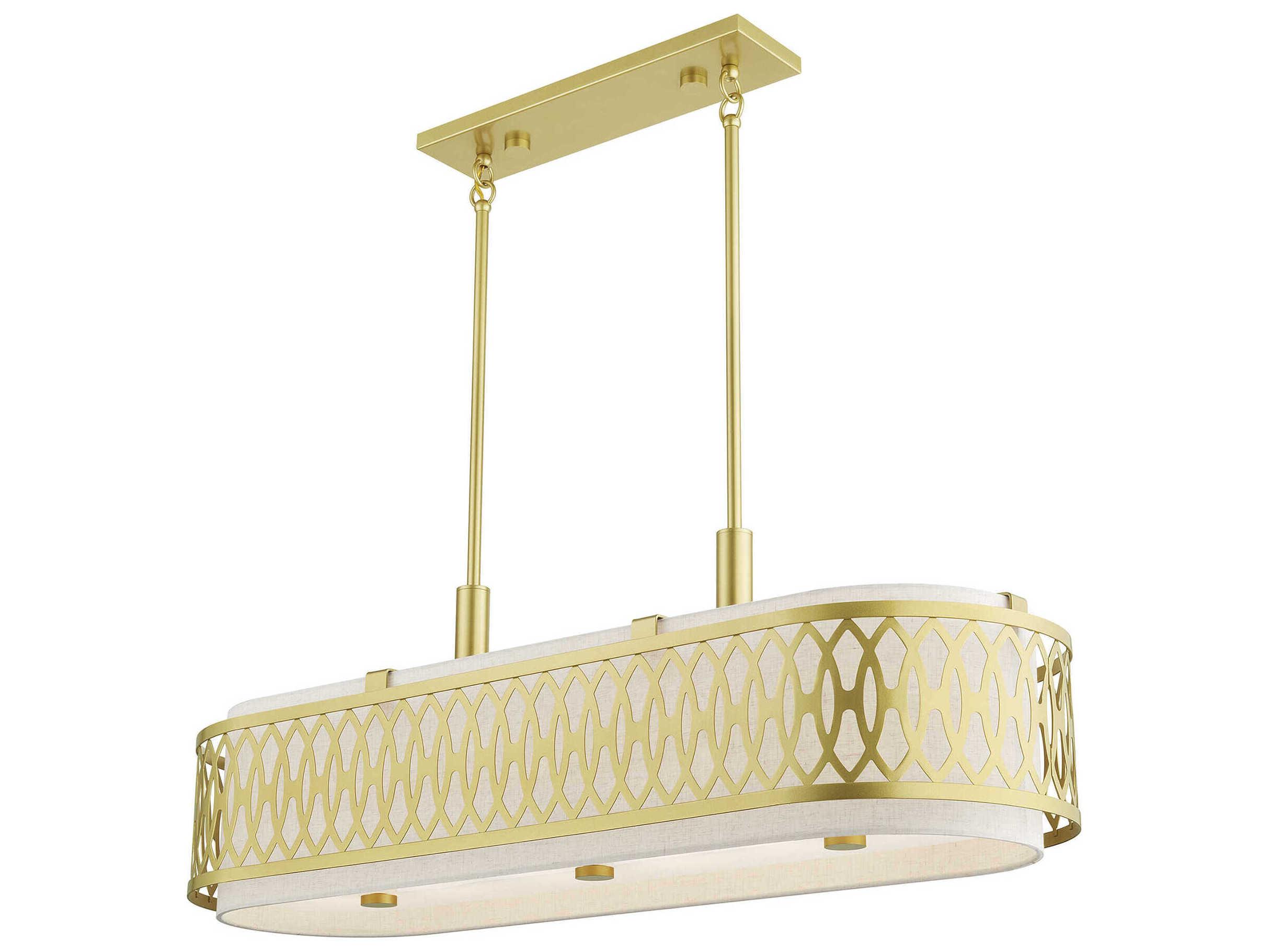 Livex Lighting Vistaview 6-Light Soft Gold Island Pendant