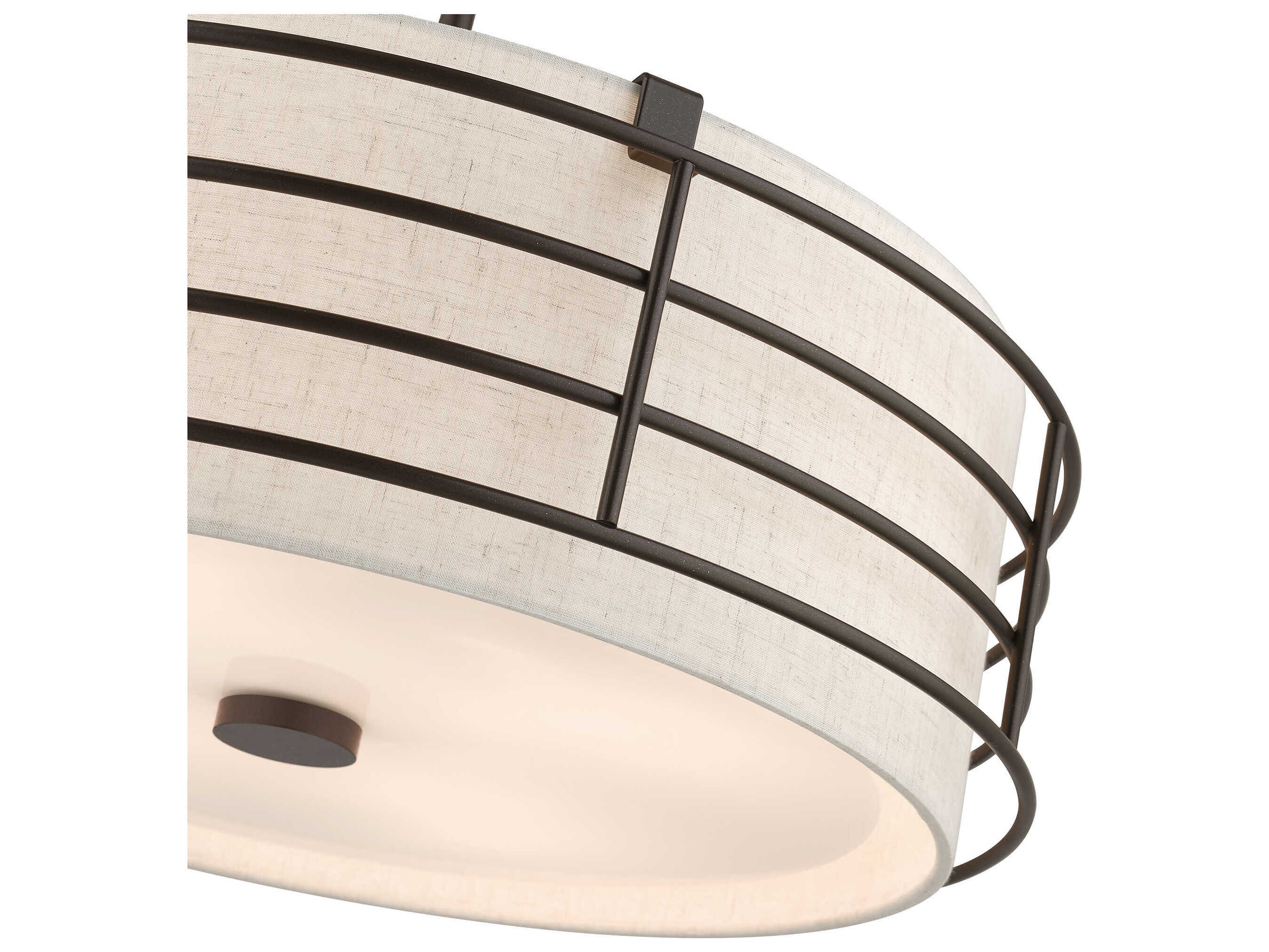 Livex Lighting Blanchard 4-Light English Bronze Drum Pendant