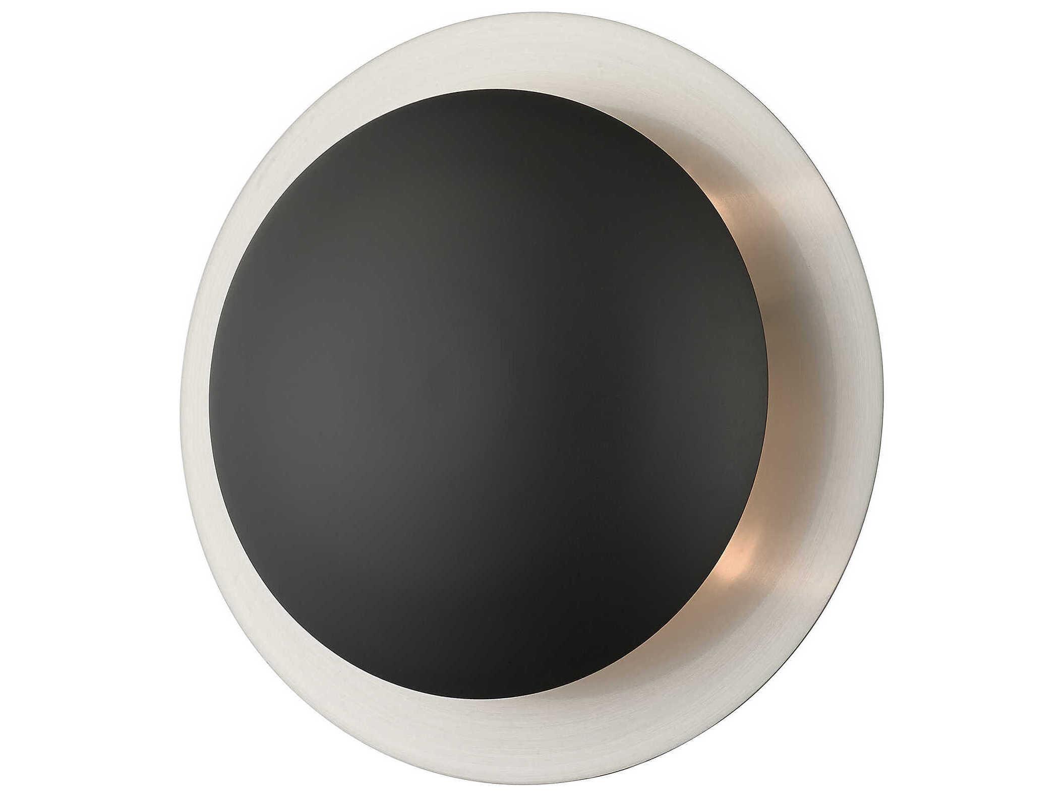 Livex Lighting Ventura 2-Light Black Brushed Nickel Wall Sconce