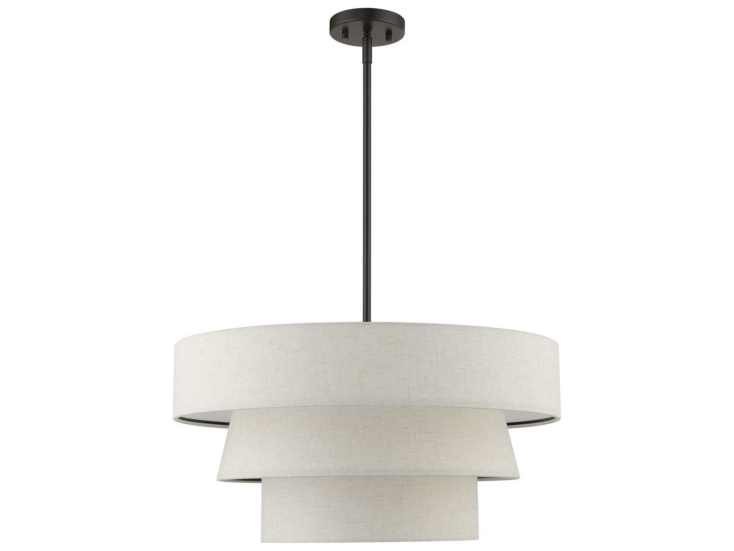 Livex Lighting Chandler 4-Light English Bronze Tiered Pendant