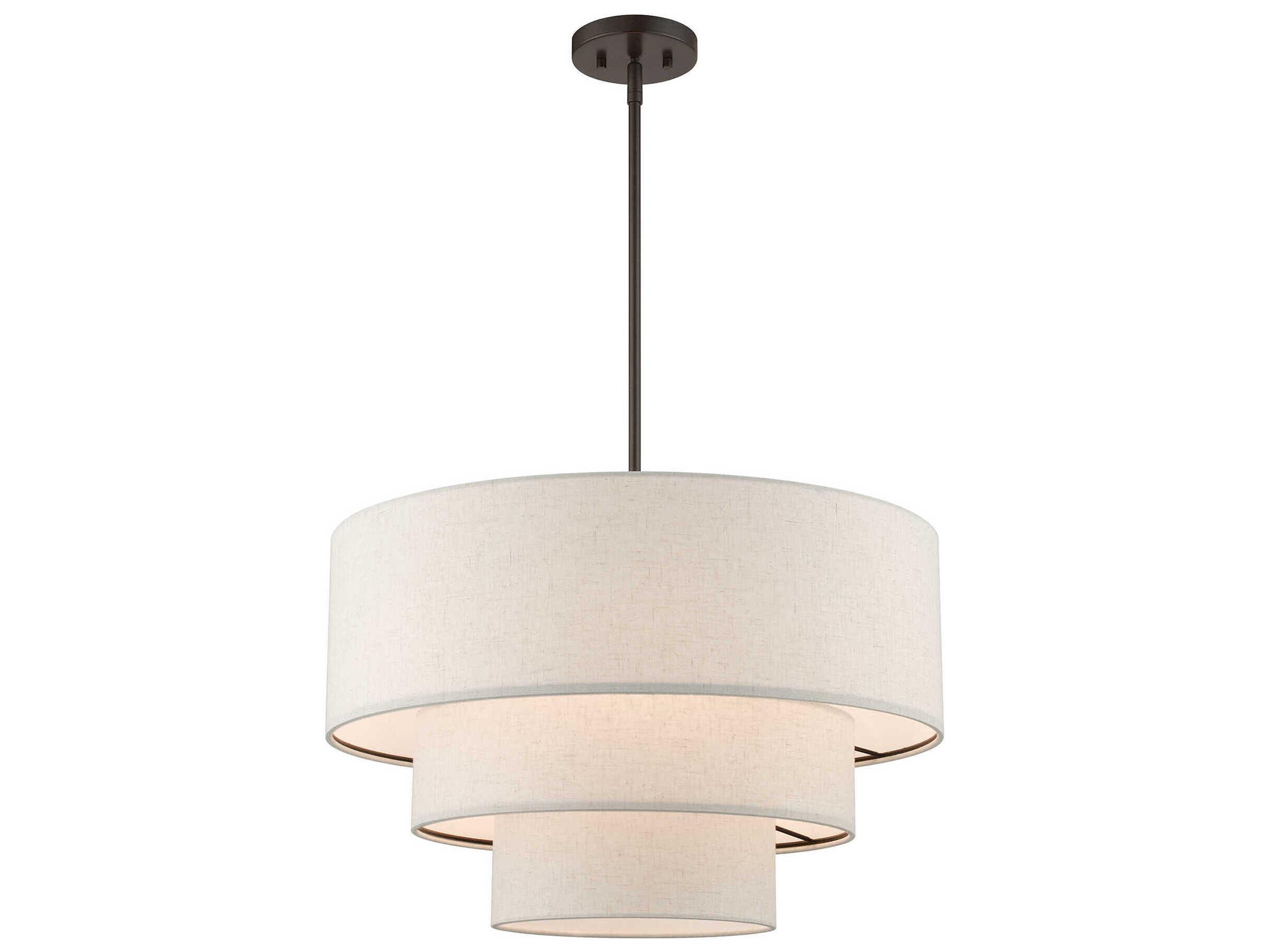 Livex Lighting Gladstone 4-Light English Bronze Tiered Pendant