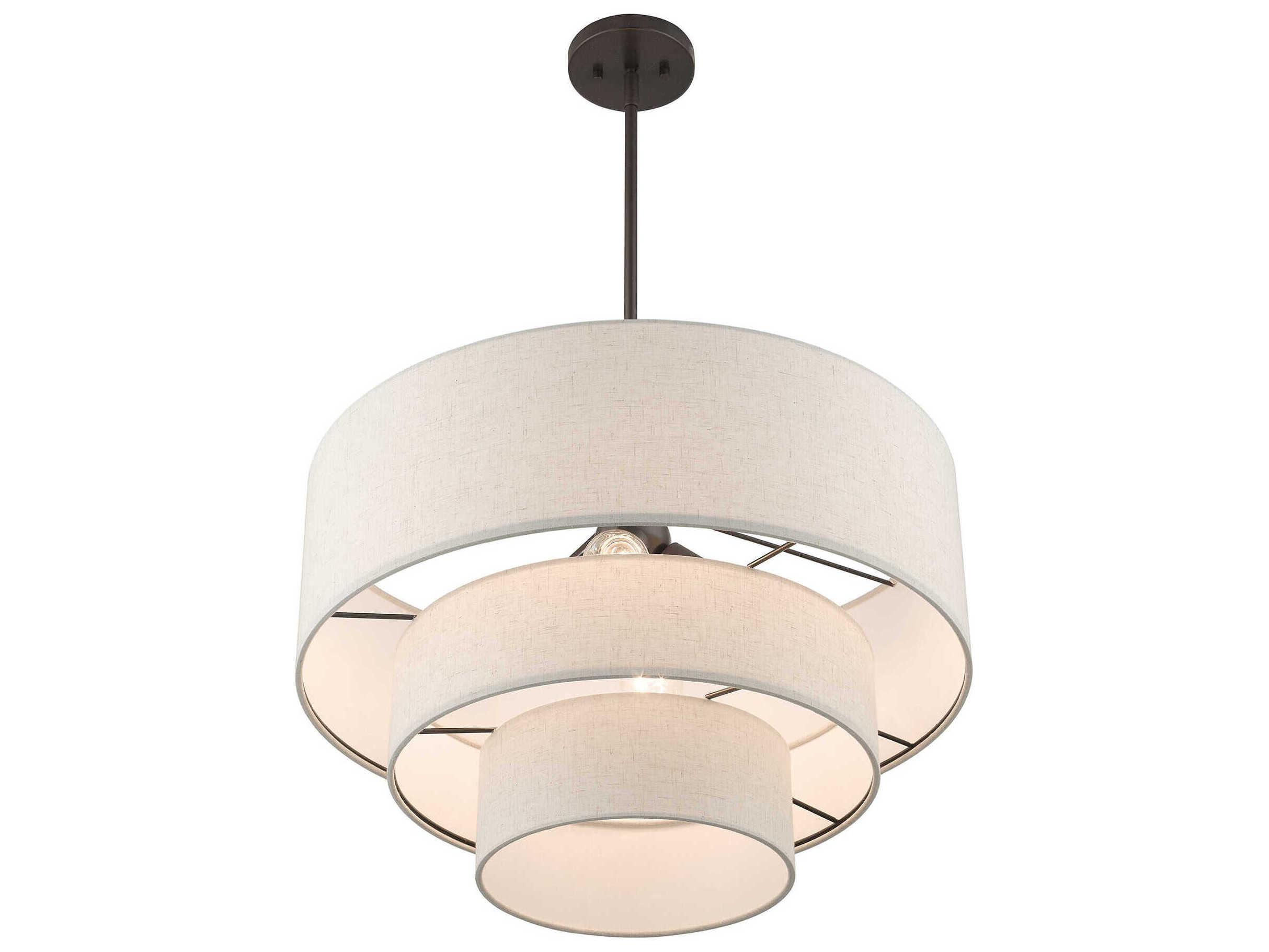 Livex Lighting Gladstone 4-Light English Bronze Tiered Pendant