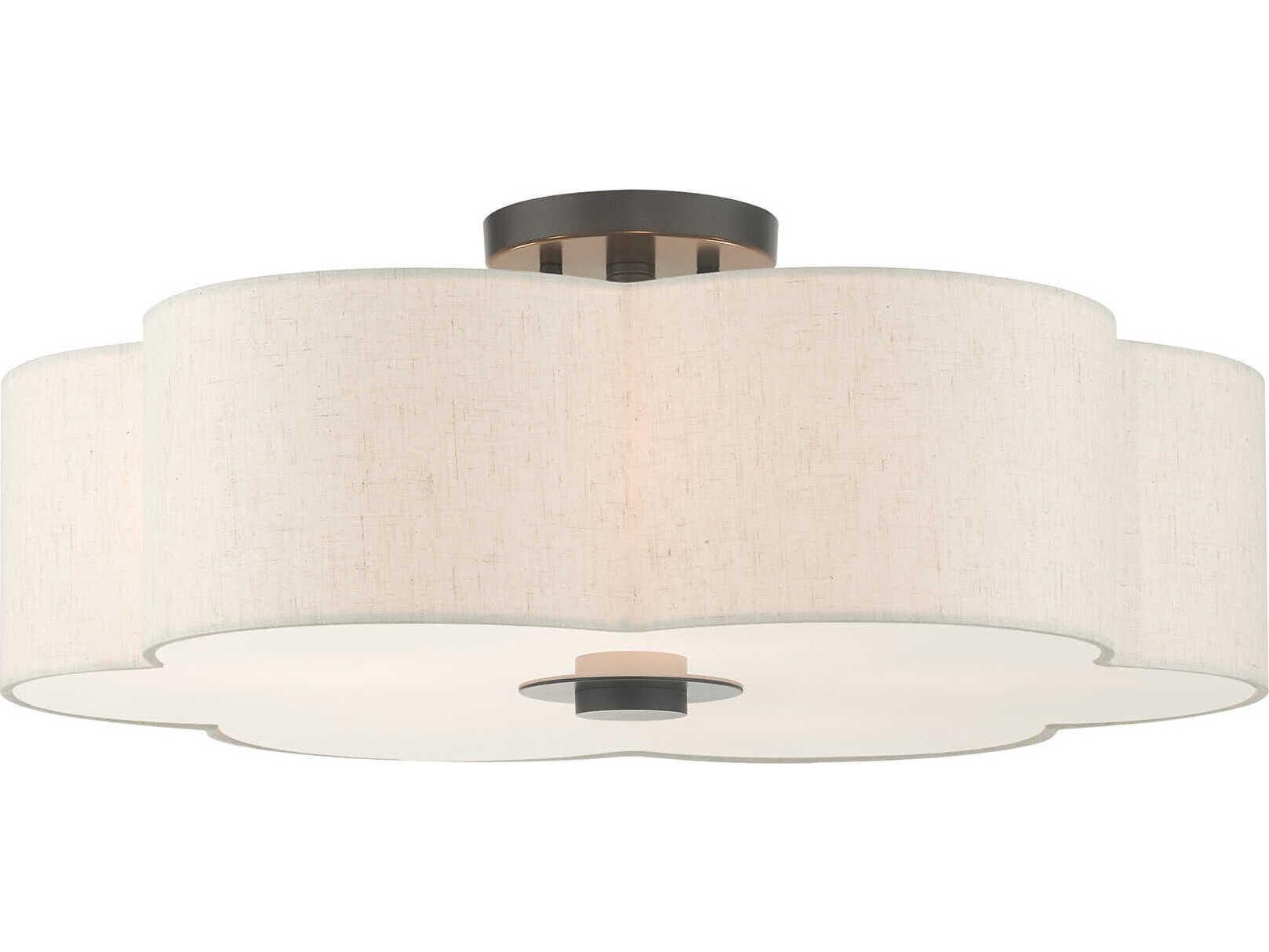 Livex Lighting Solstice 5-Light English Bronze Semi Flush Mount