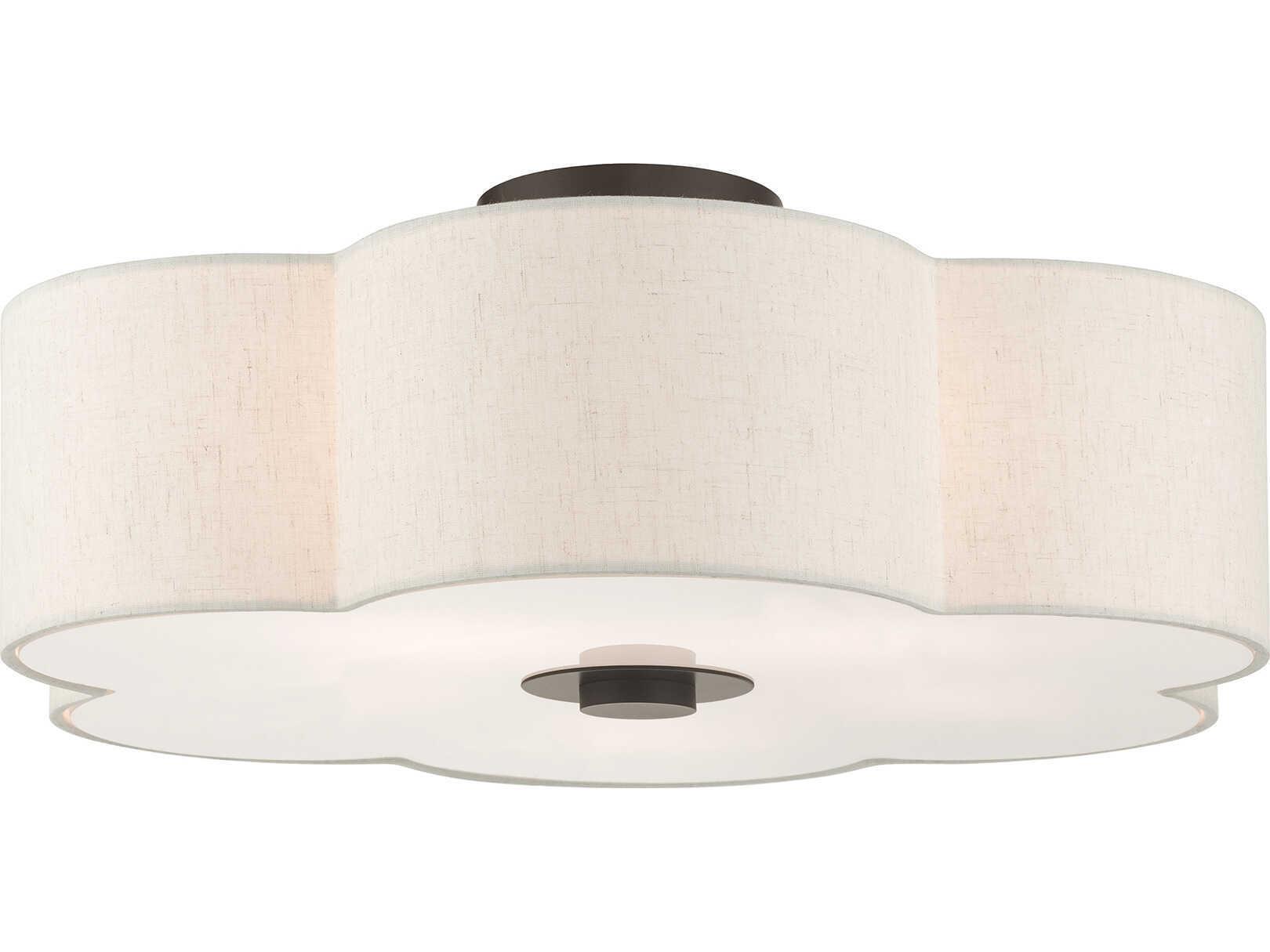 Livex Lighting Solstice 5-Light English Bronze Semi Flush Mount