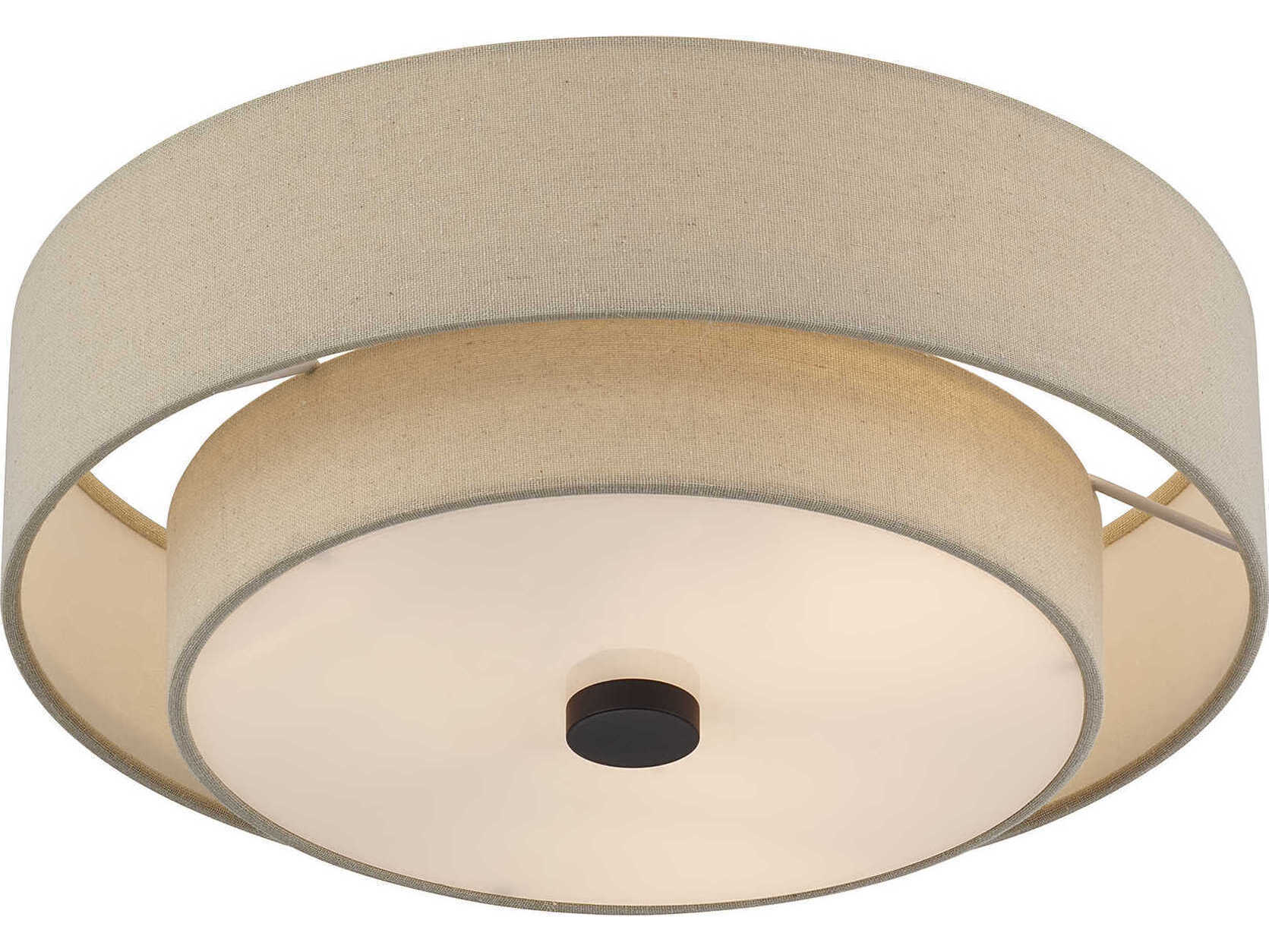 Livex Lighting Bellingham 3-Light Bronze Linear Semi Flush Mount