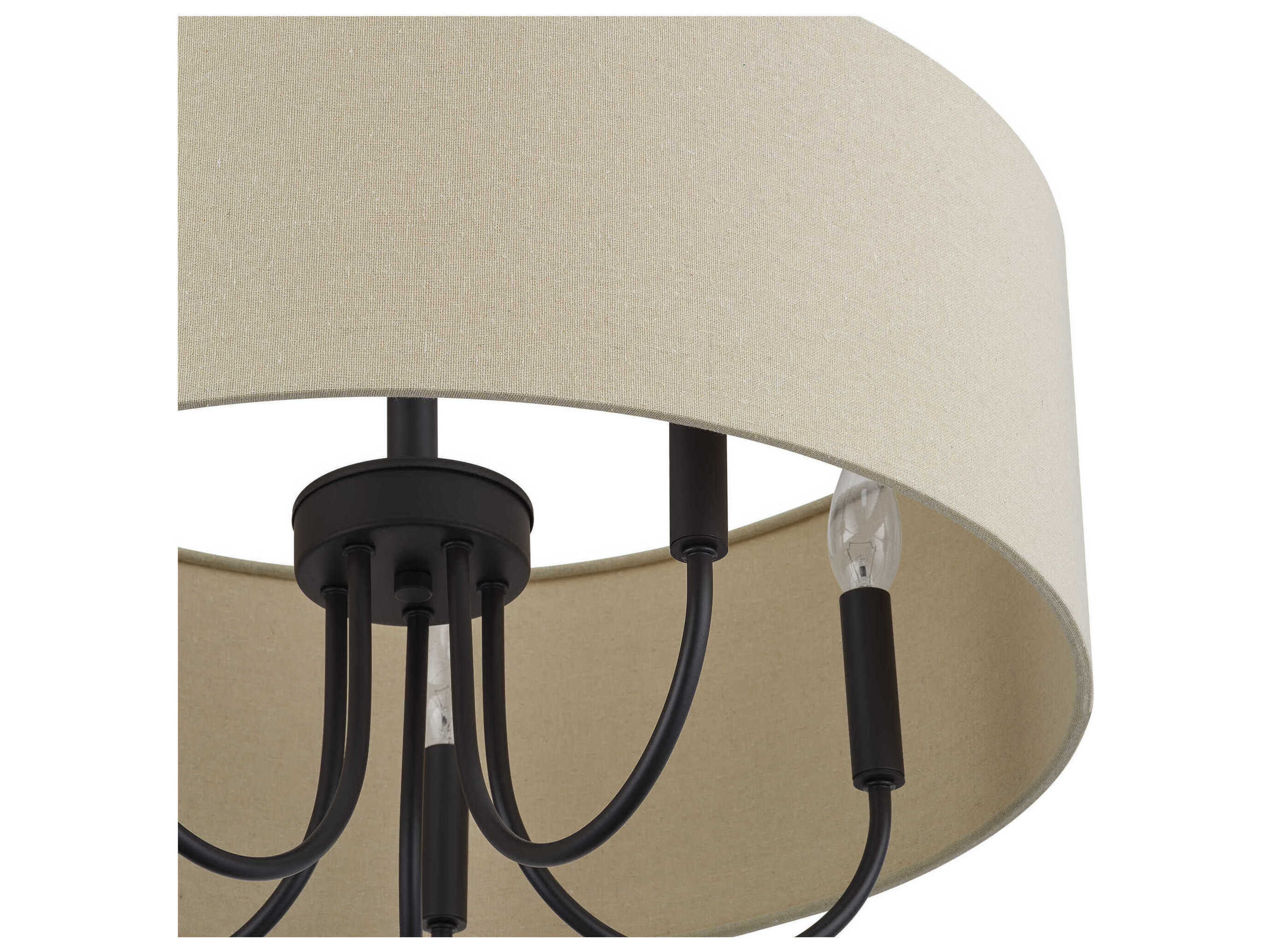 Livex Lighting Bellingham 5-Light Bronze Drum Pendant