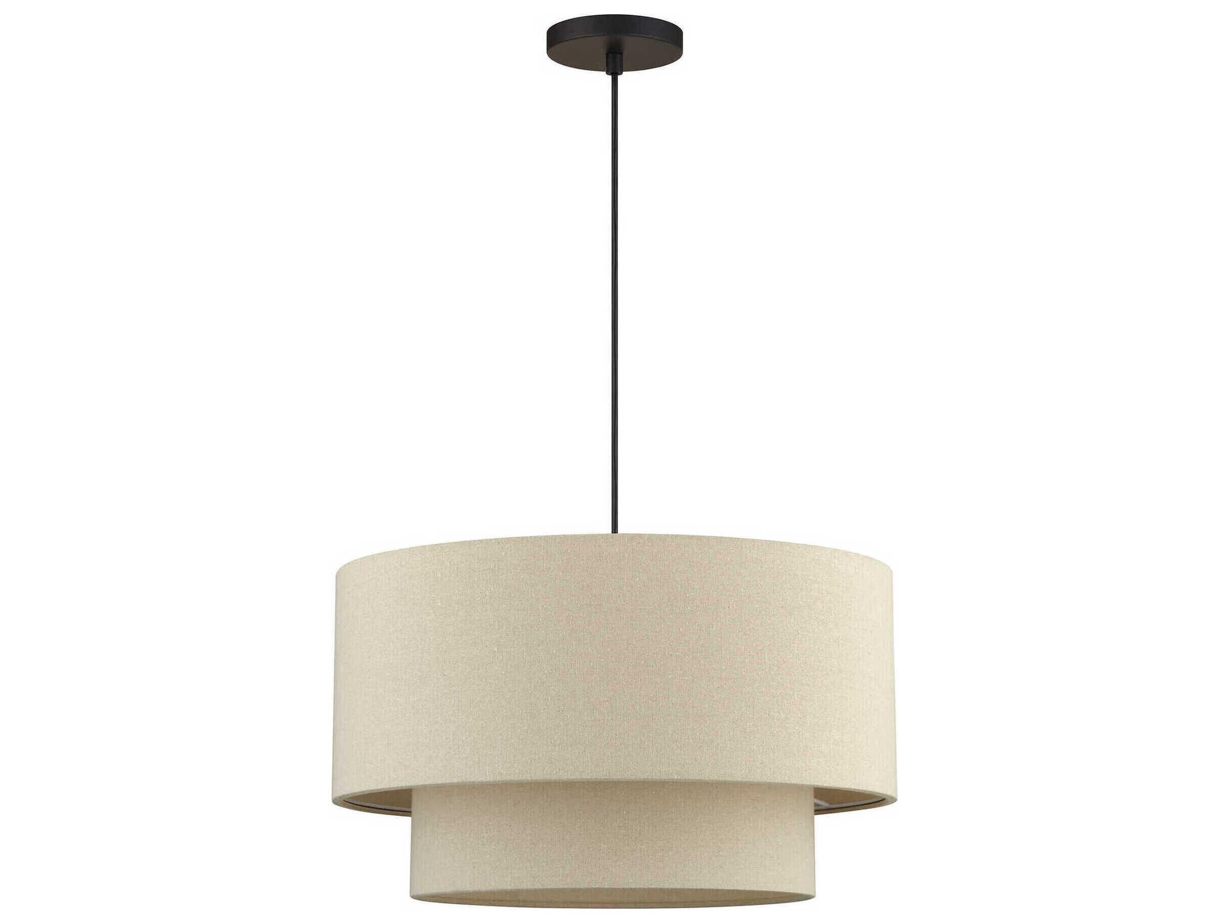 Livex Lighting Bellingham 3-Light Bronze Drum Pendant