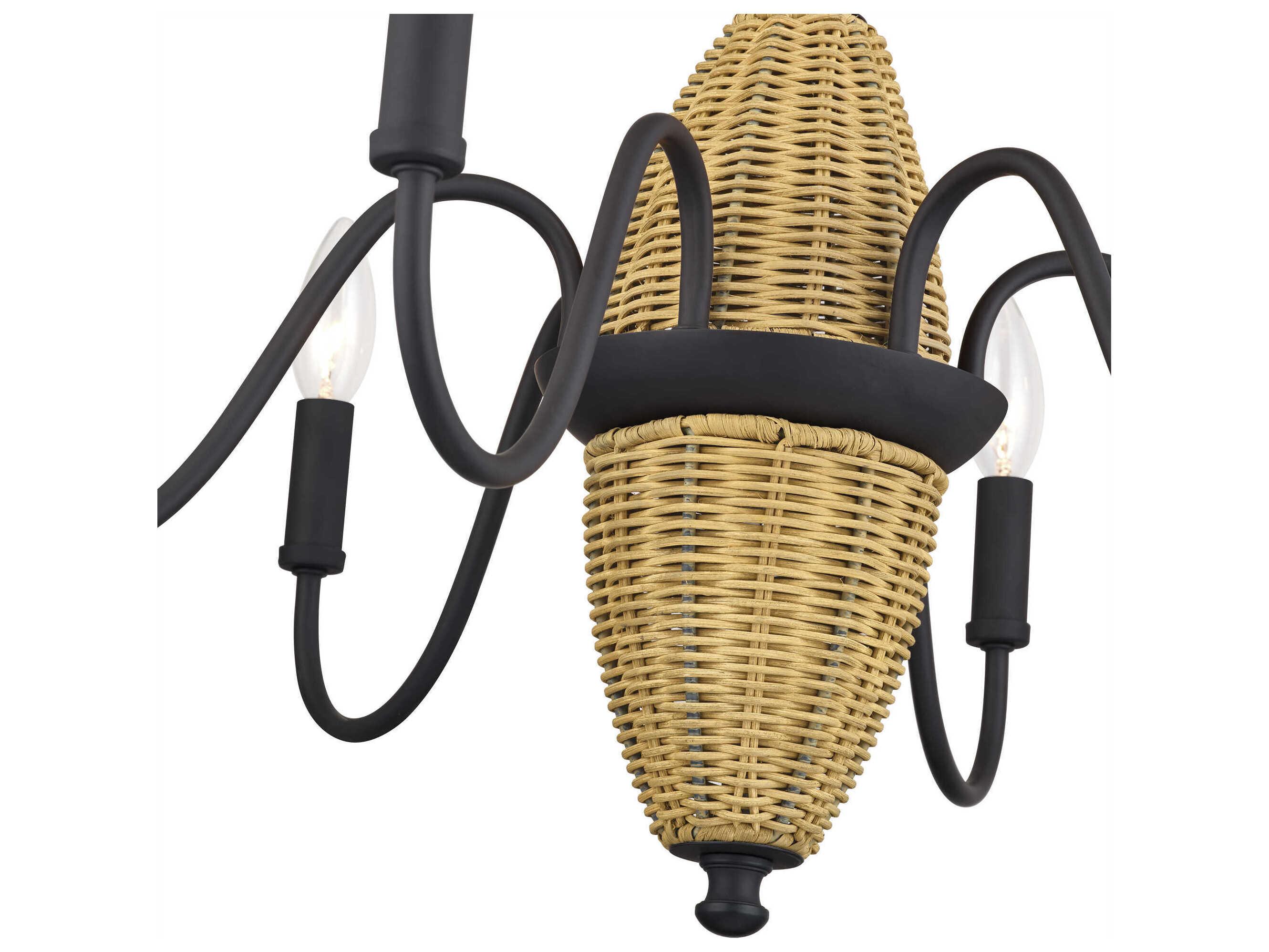 Livex Lighting Laurelin 6-Light Bronze Candelabra Drum Chandelier