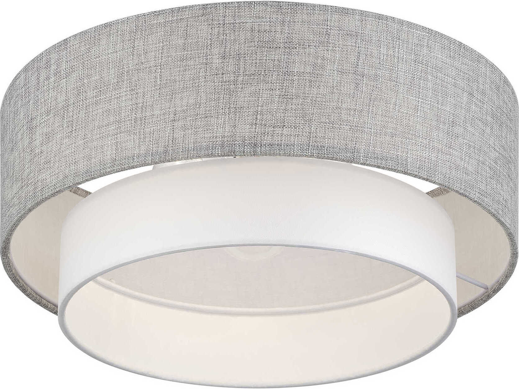 Livex Lighting Brookmeade 3-Light Brushed Nickel Semi Flush Mount