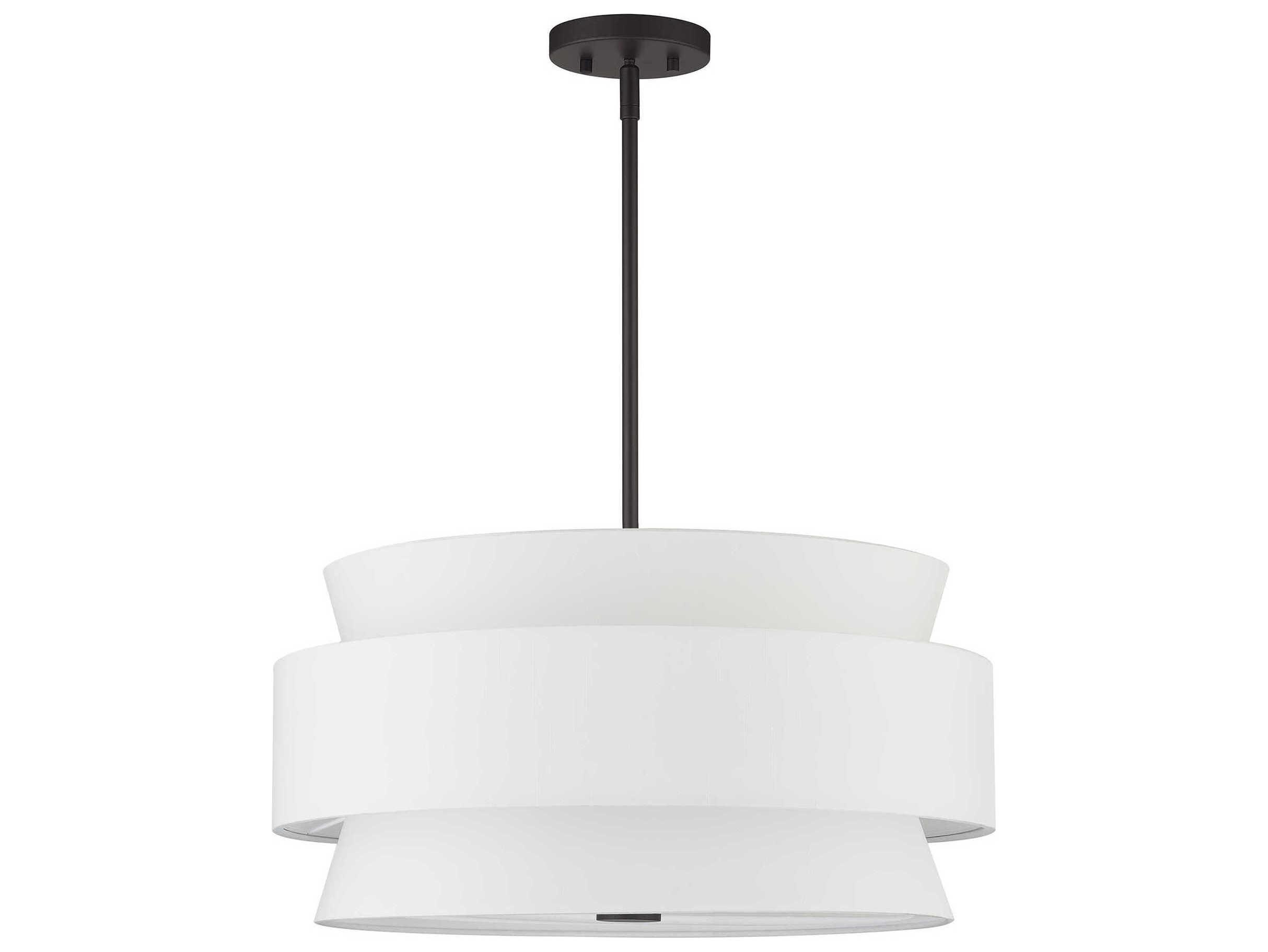 Livex Lighting Fontana 5-Light Bronze Drum Pendant