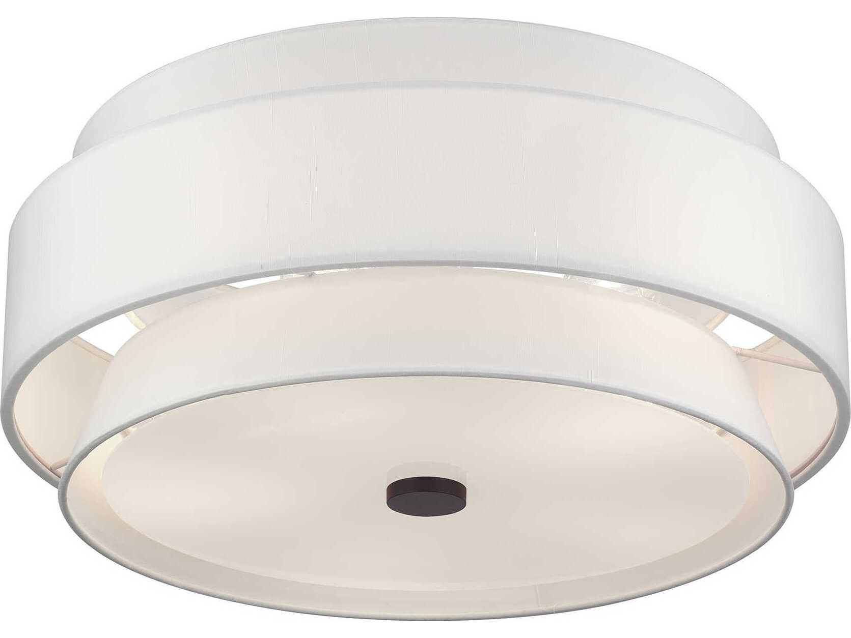 Livex Lighting Fontana 5-Light Bronze Drum Semi Flush Mount