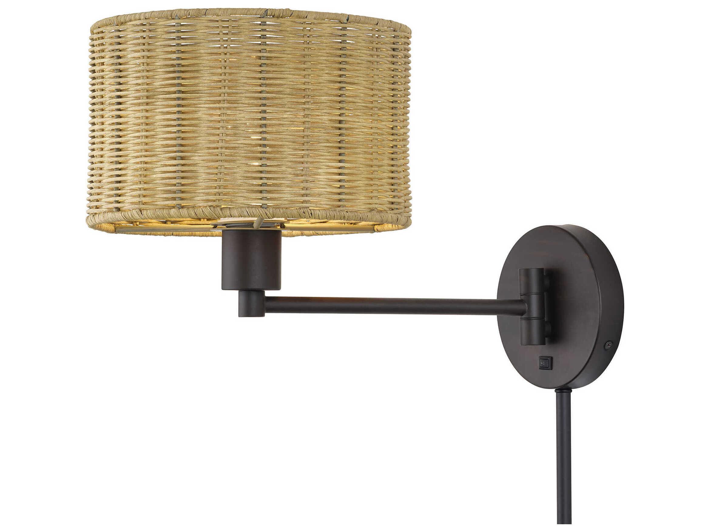 Livex Lighting Weavington 1-Light Bronze Swing Wall Sconce