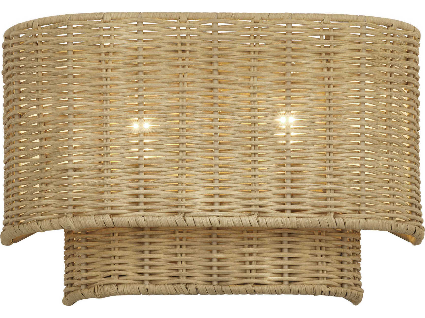 Livex Lighting Weavington 2-Light Antique Gold Leaf Wall Sconce