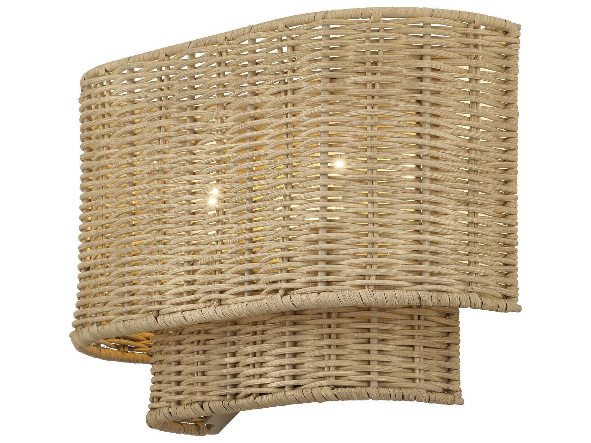 Livex Lighting Weavington 2-Light Antique Gold Leaf Wall Sconce