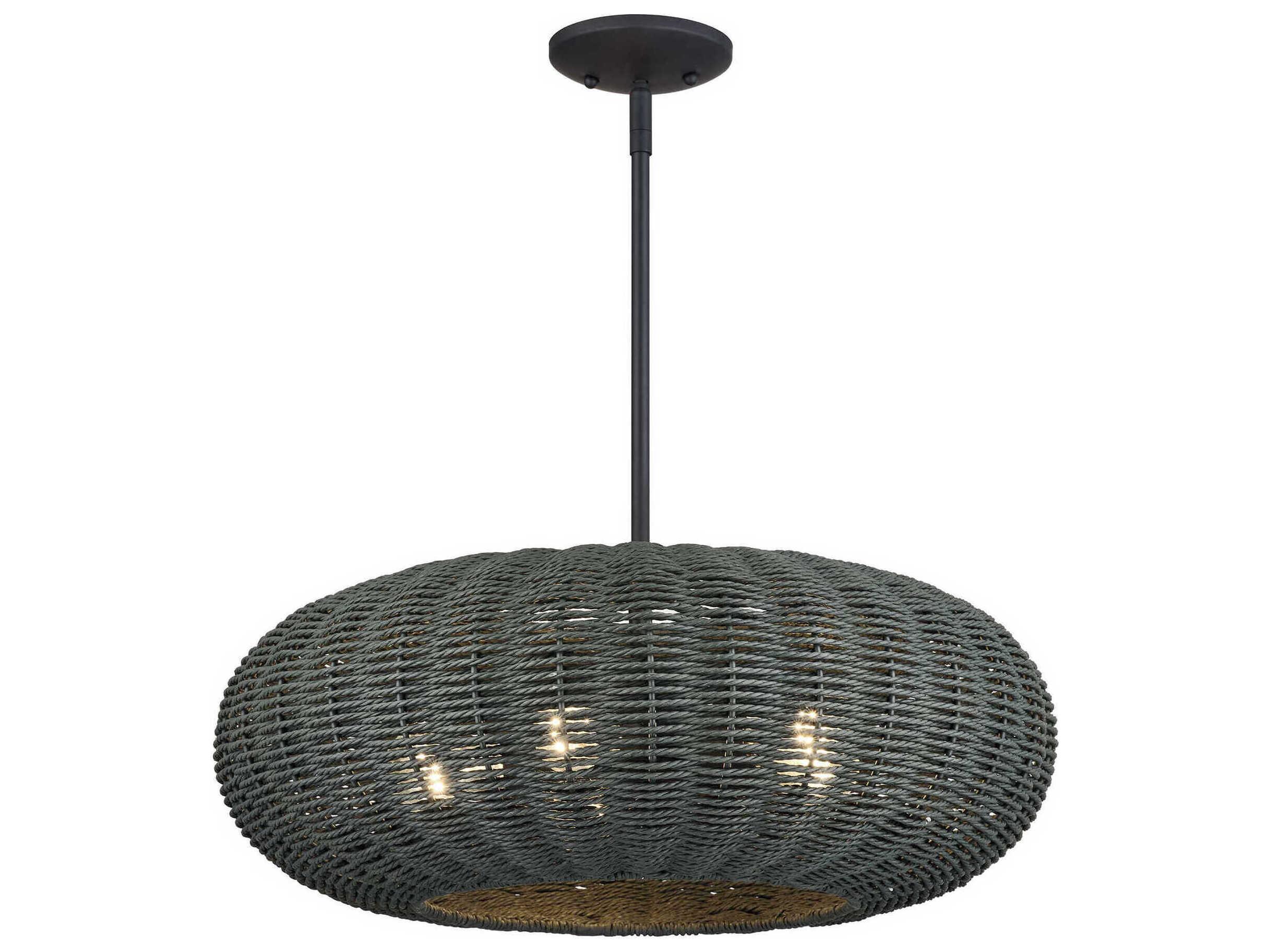 Livex Lighting Deluna 5-Light Black Globe Pendant