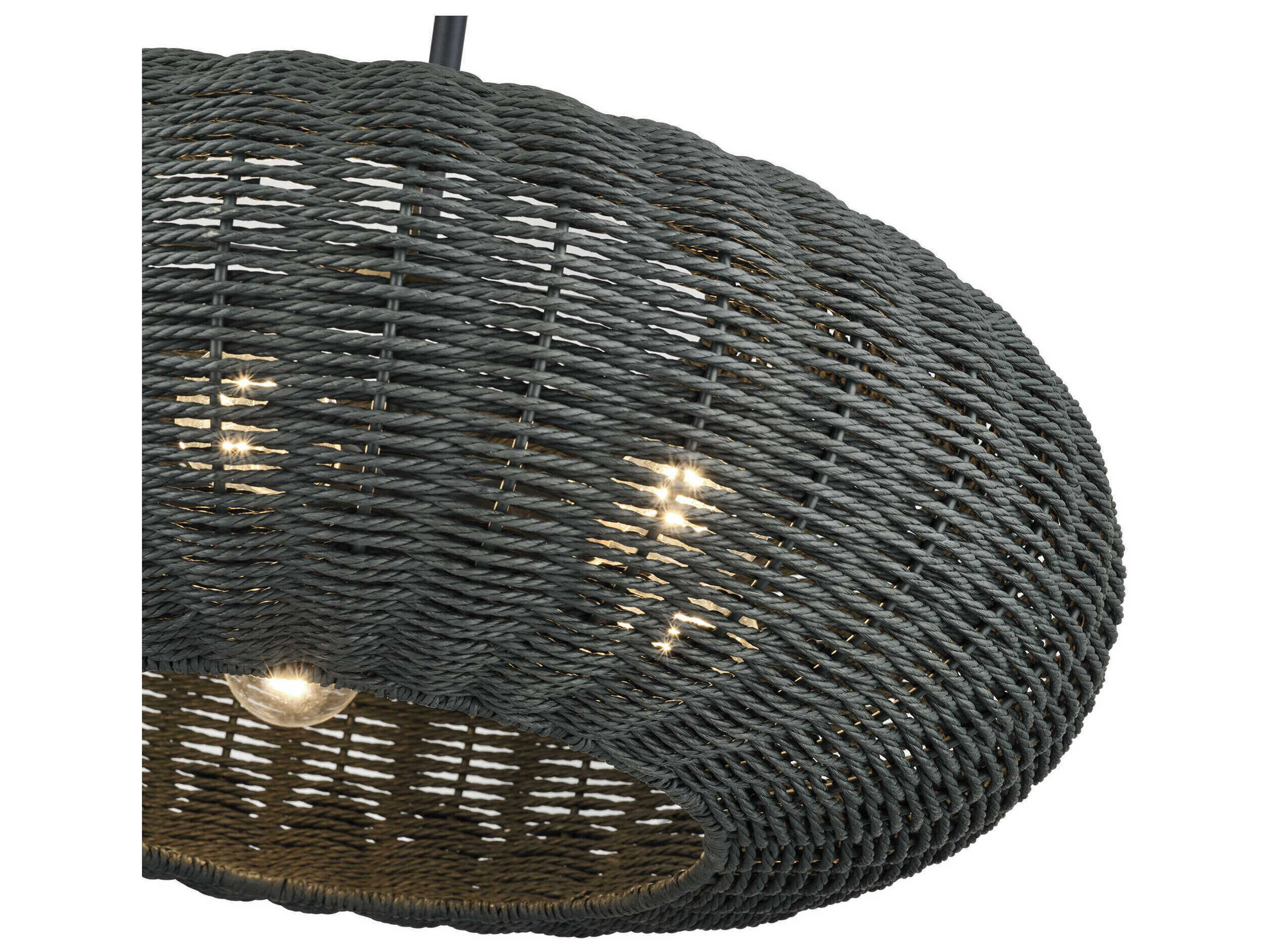 Livex Lighting Deluna 5-Light Black Globe Pendant