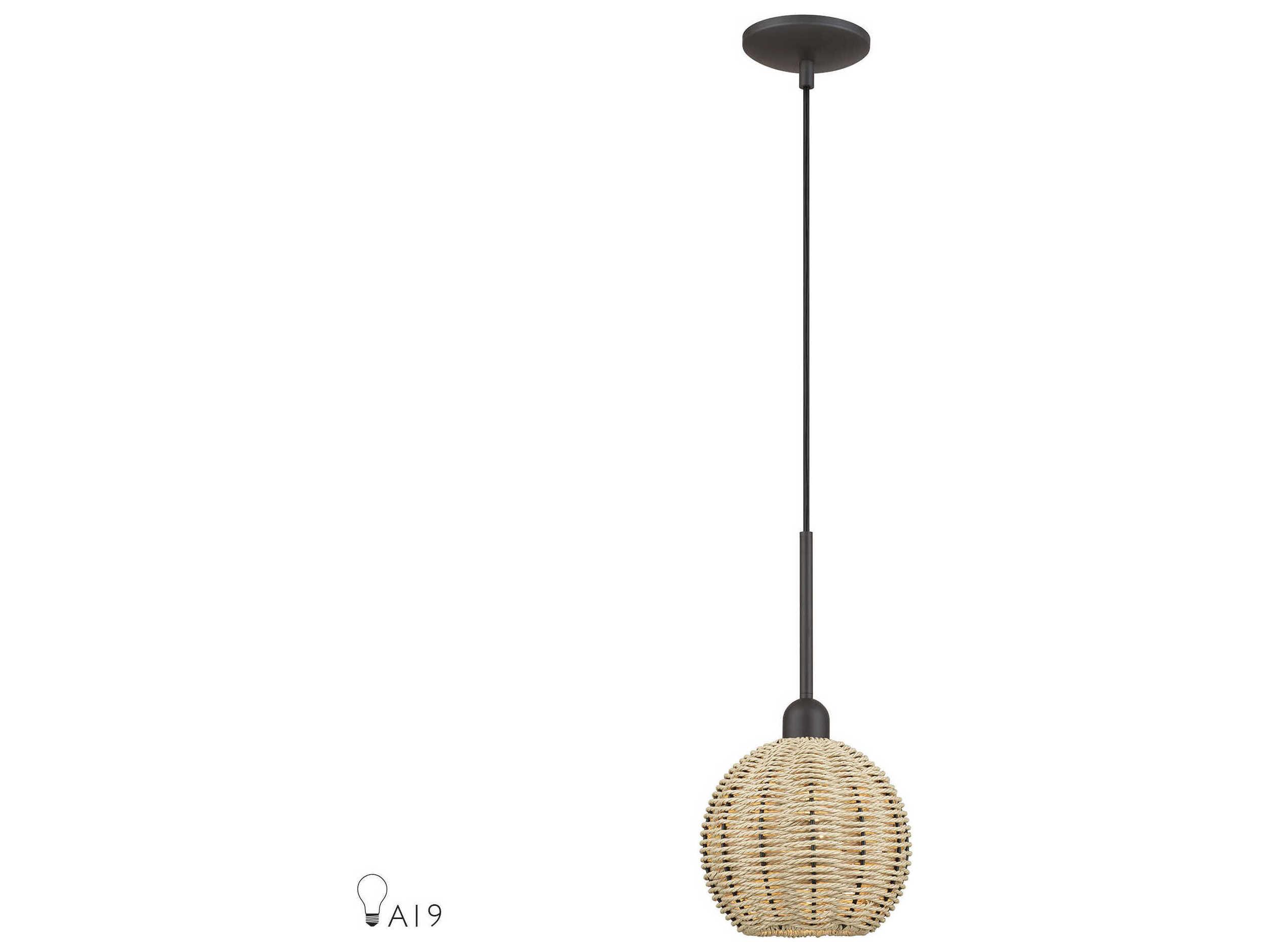 Livex Lighting Summervine 1-Light Bronze Linear Mini Pendant