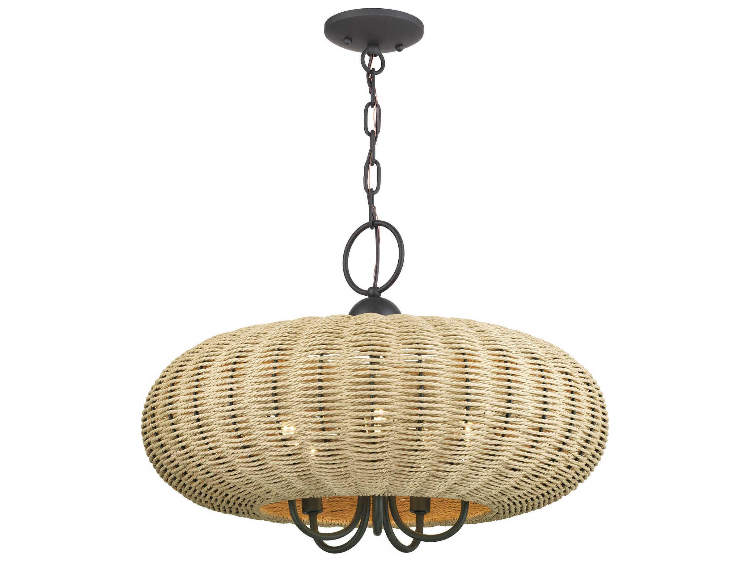 Livex Lighting Summervine 5-Light Bronze Linear Pendant