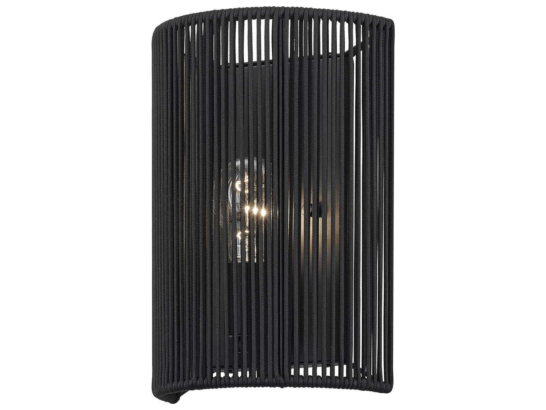 Livex Lighting Acordia 1-Light Black Wall Sconce