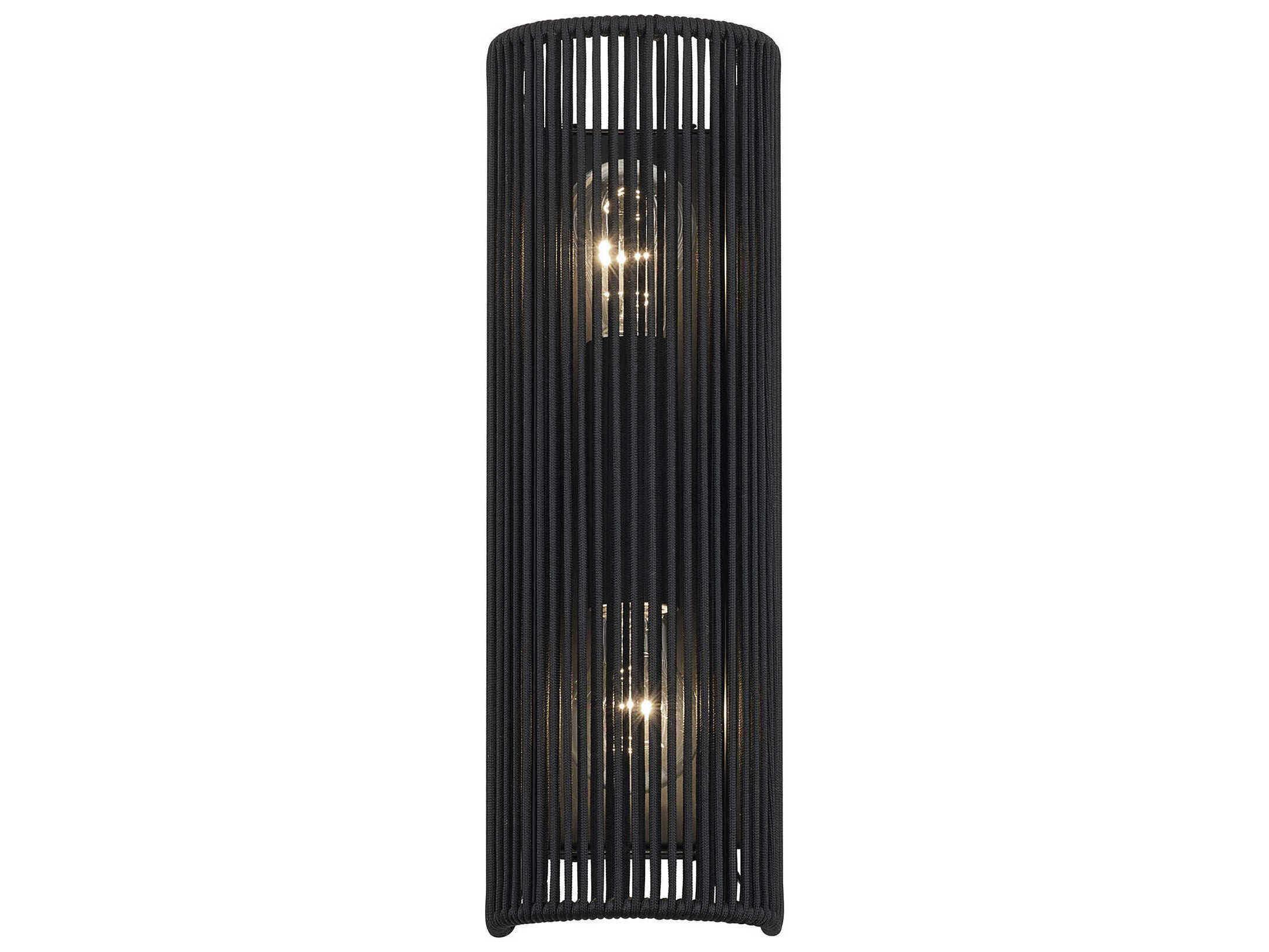 Livex Lighting Acordia 2-Light Black Wall Sconce